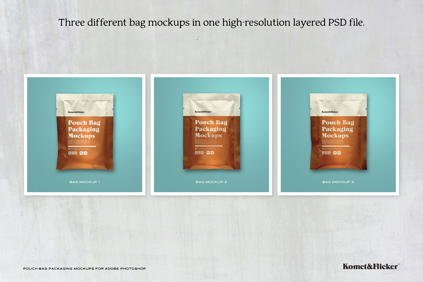 Pouch Bag Packaging Mockups for Photoshop 4