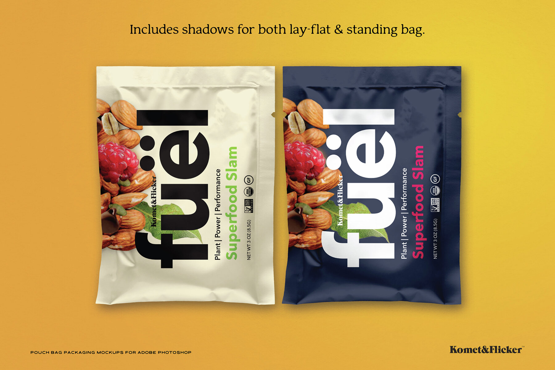 Pouch Bag Packaging Mockups for Photoshop 6