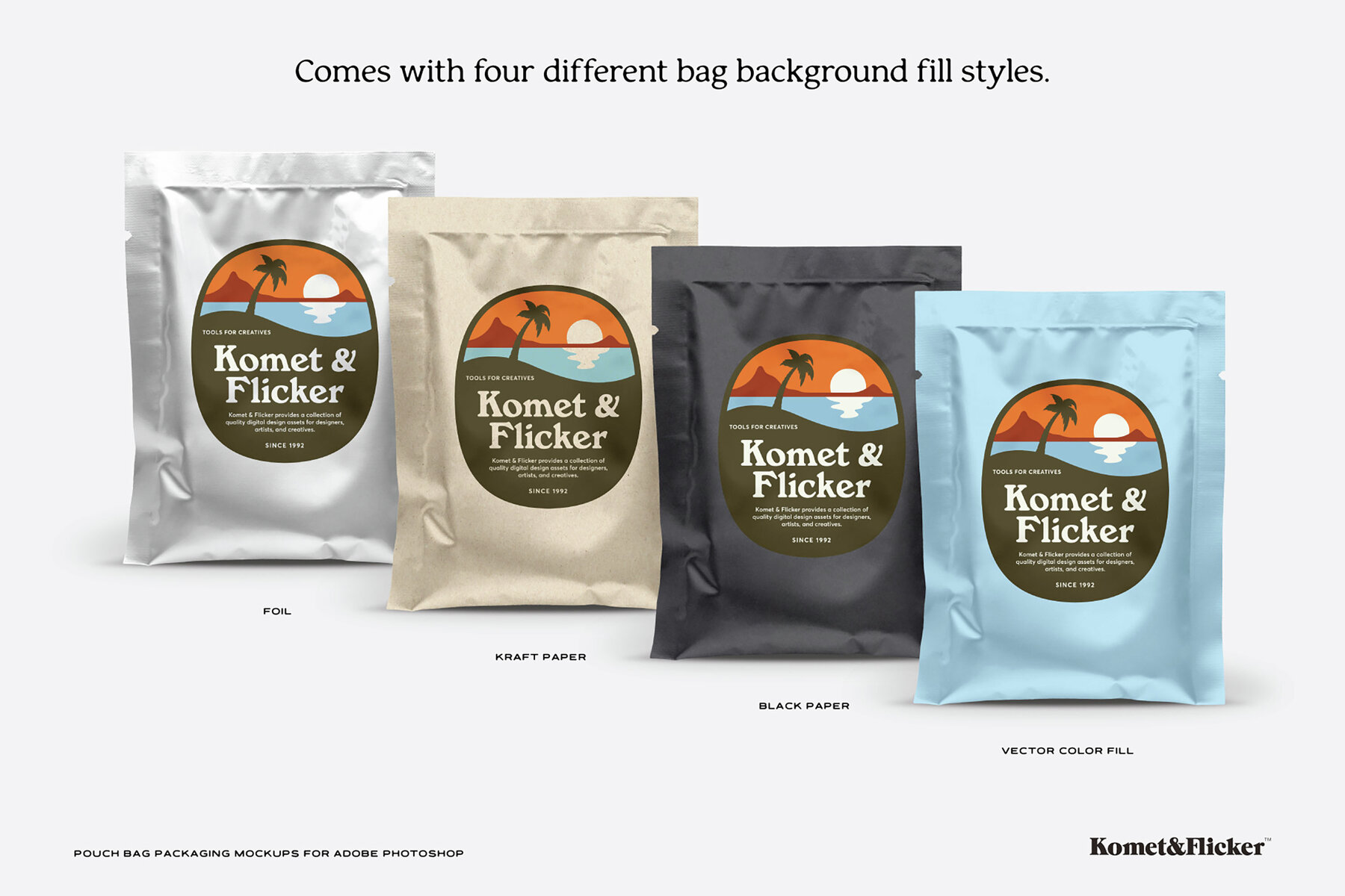 Pouch Bag Packaging Mockups for Photoshop 7