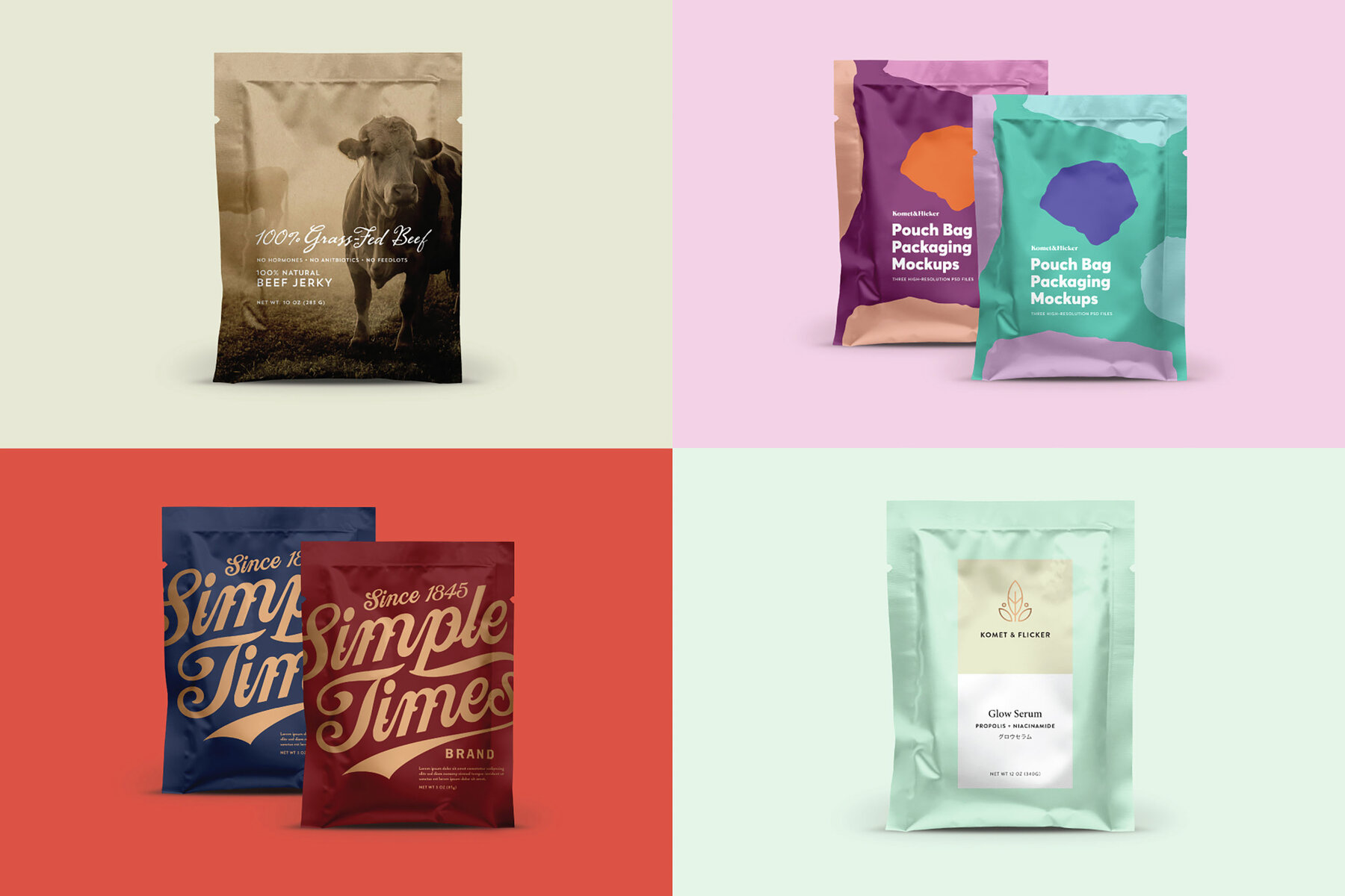 Pouch Bag Packaging Mockups for Photoshop 9
