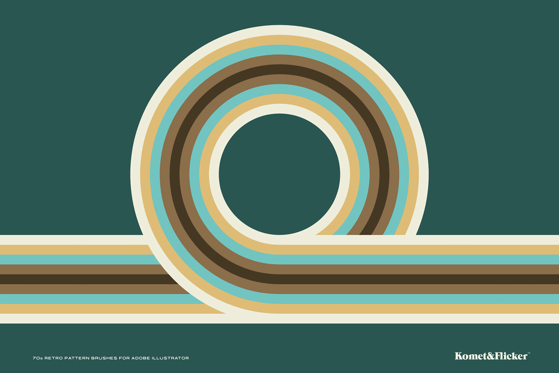 70s Retro Pattern Brushes for Adobe Illustrator 4