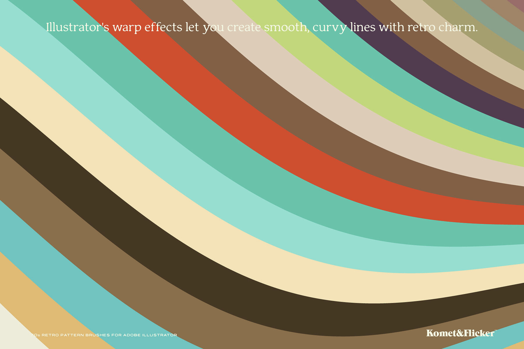 70s Retro Pattern Brushes for Adobe Illustrator 5