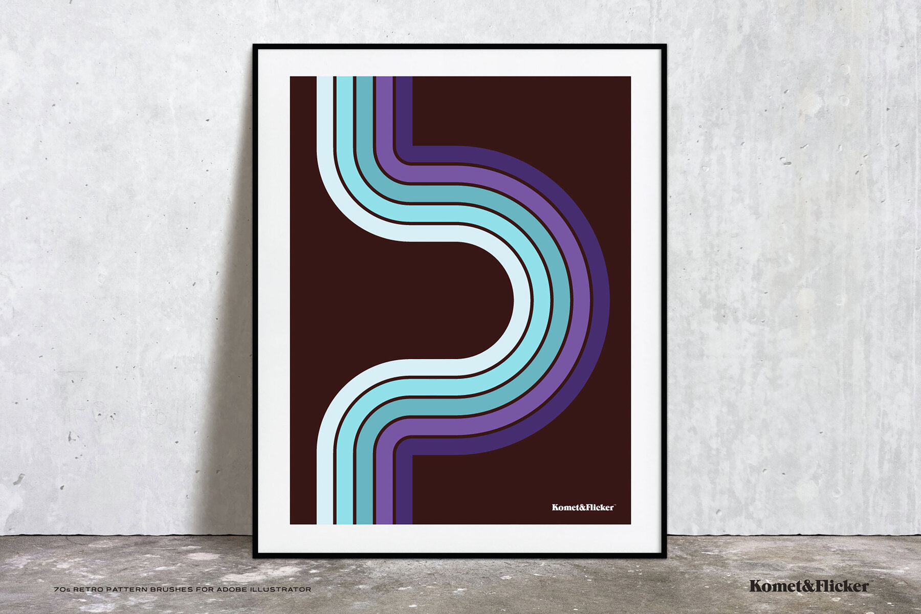 70s Retro Pattern Brushes for Adobe Illustrator 11