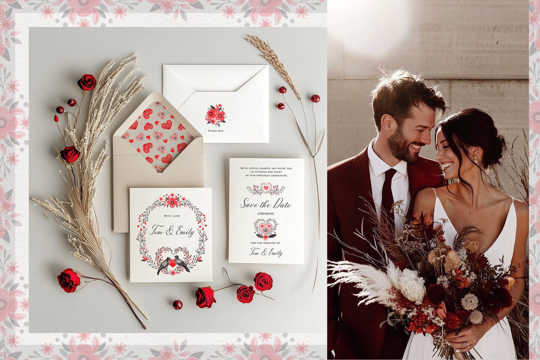 Love Dove Watercolor Wedding Collection 2
