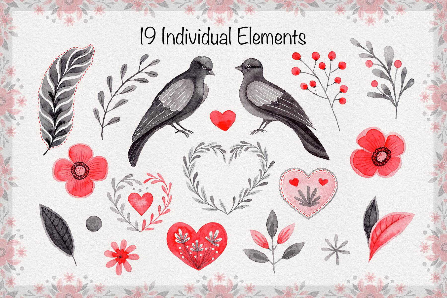 Love Dove Watercolor Wedding Collection 6