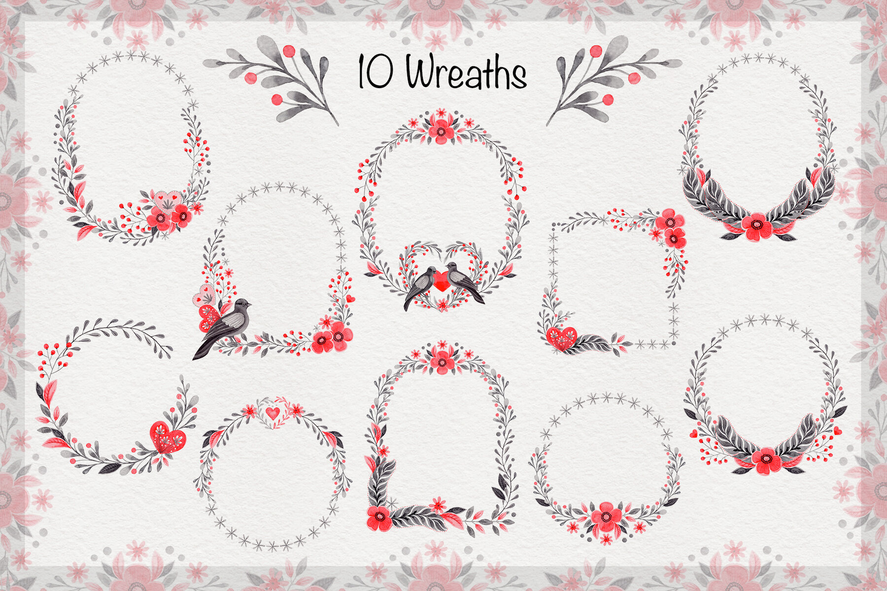 Love Dove Watercolor Wedding Collection 10