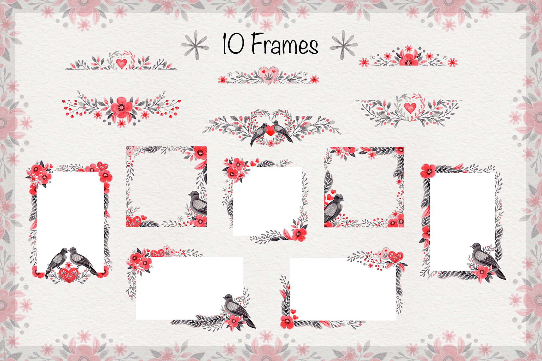 Love Dove Watercolor Wedding Collection 11