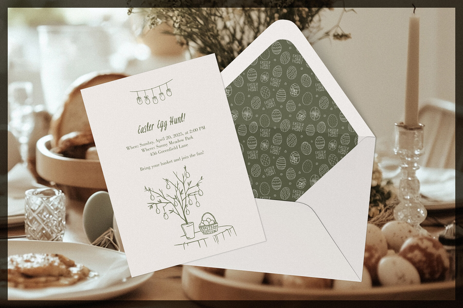 Hello Easter   Hand Drawn Line Art Easter Collection 4