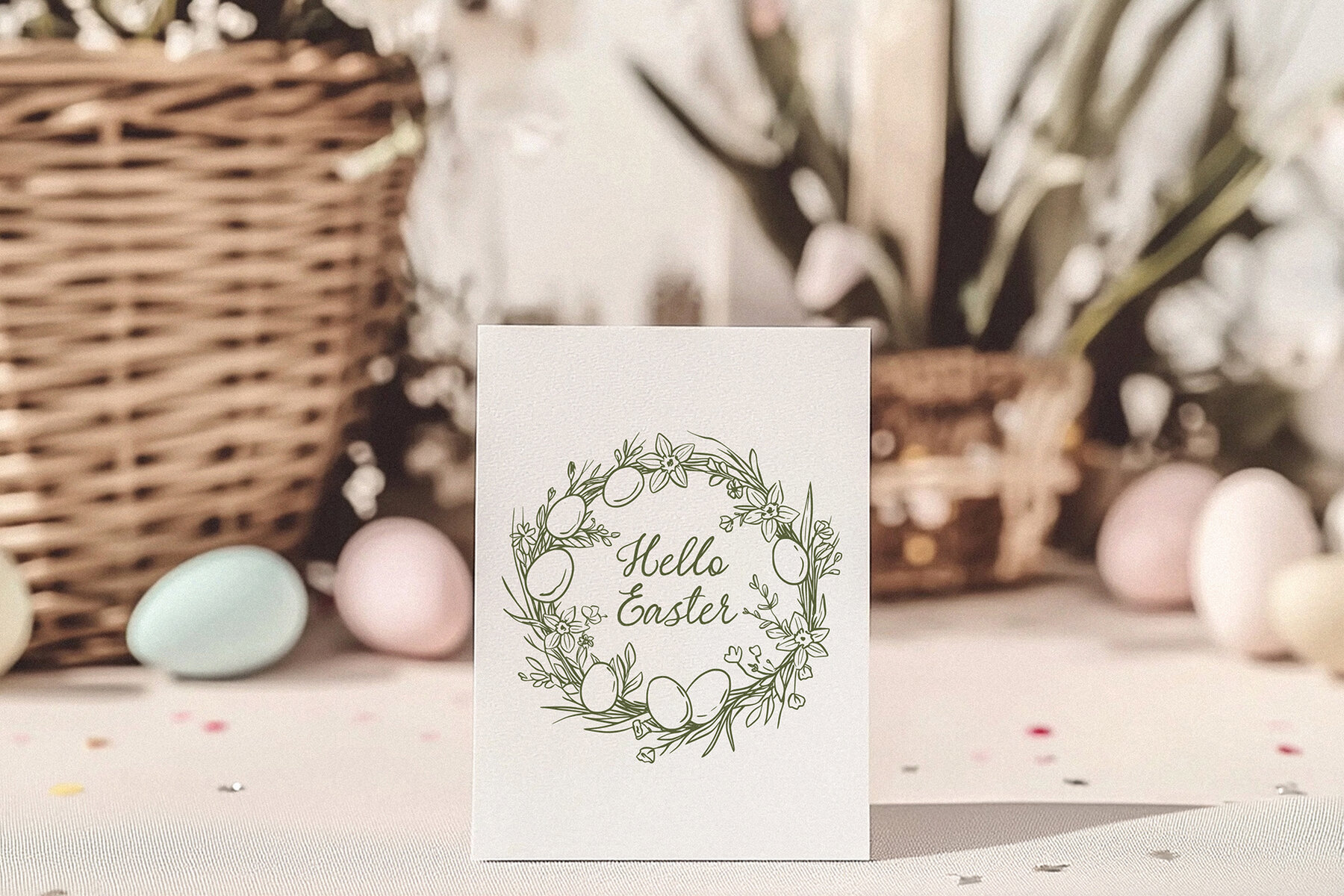 Hello Easter   Hand Drawn Line Art Easter Collection 6