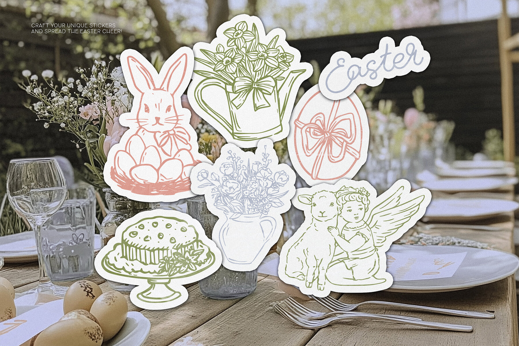 Hello Easter   Hand Drawn Line Art Easter Collection 7