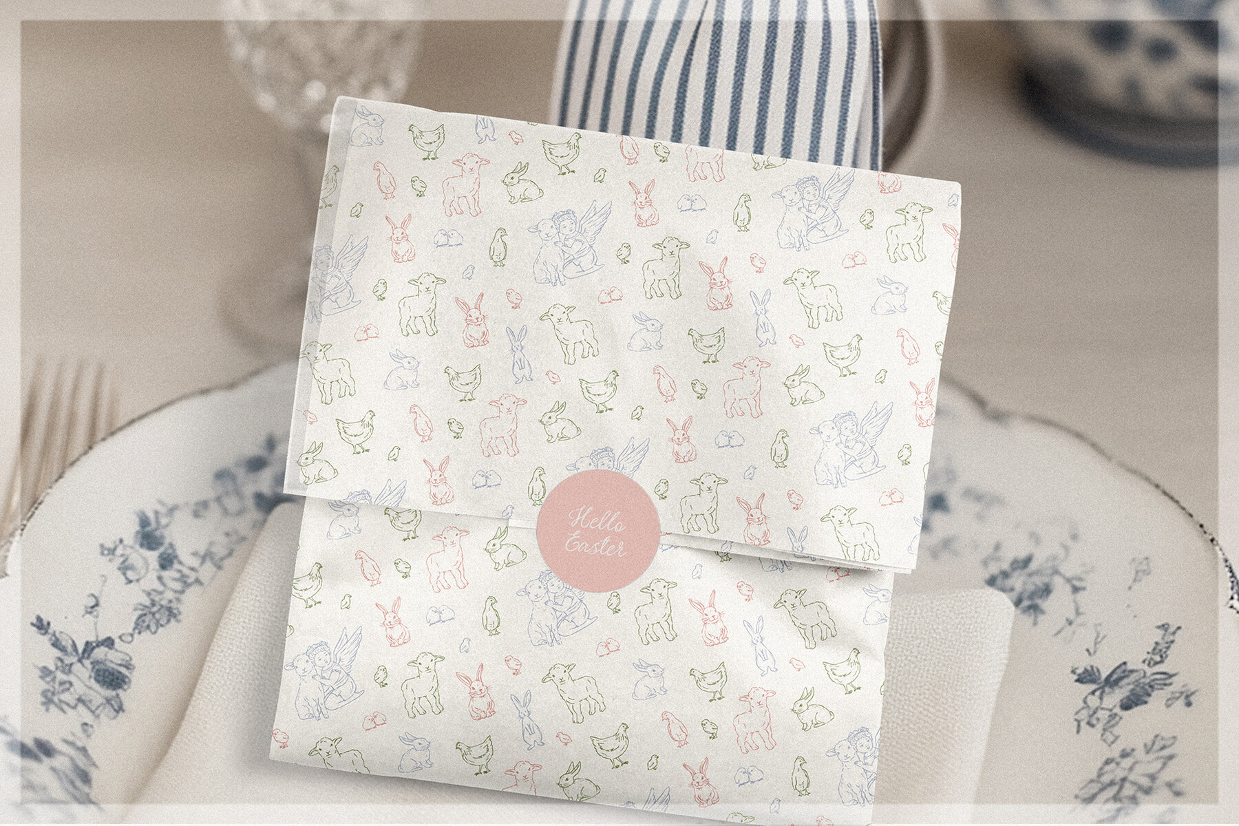 Hello Easter   Hand Drawn Line Art Easter Collection 12