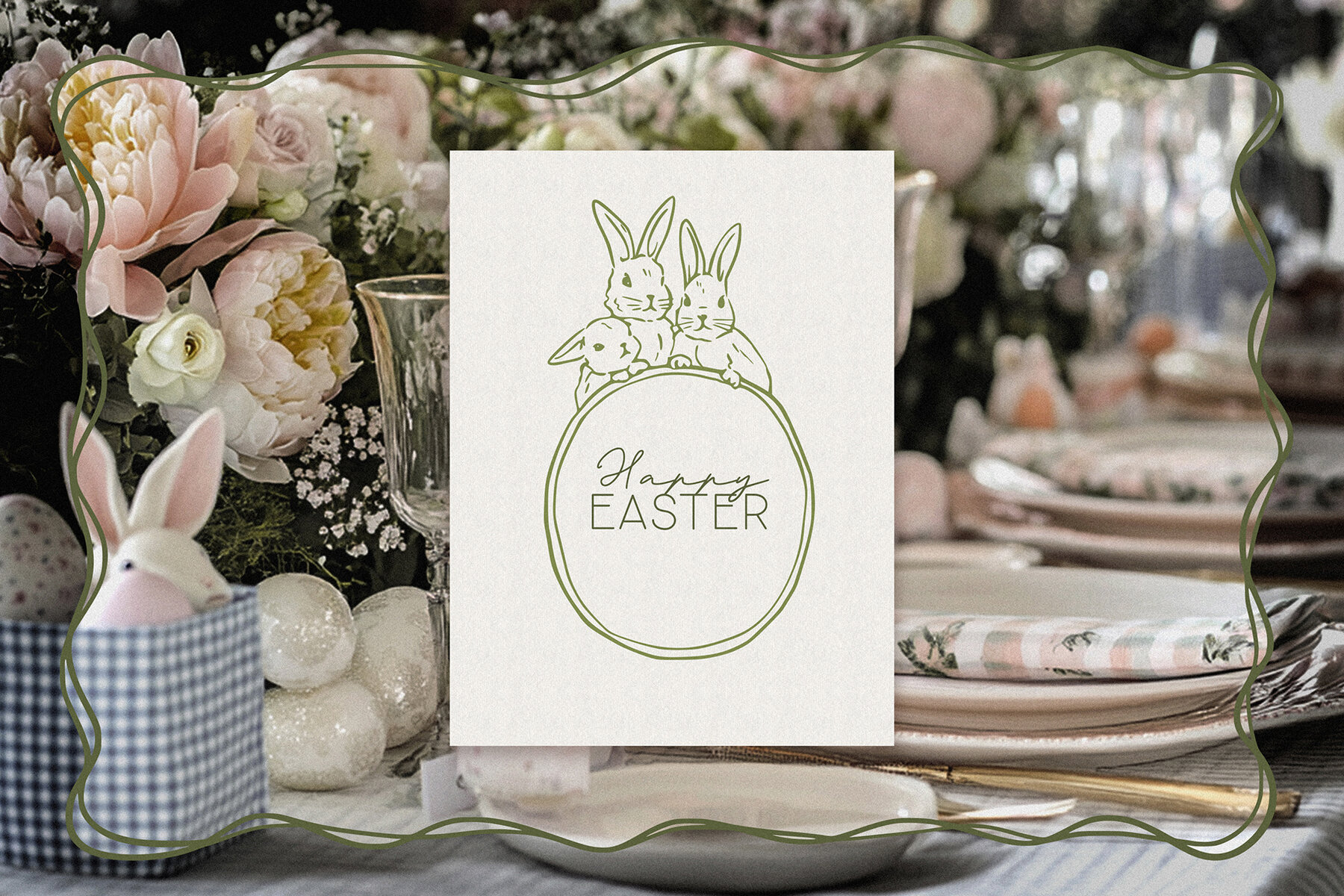 Hello Easter   Hand Drawn Line Art Easter Collection 13