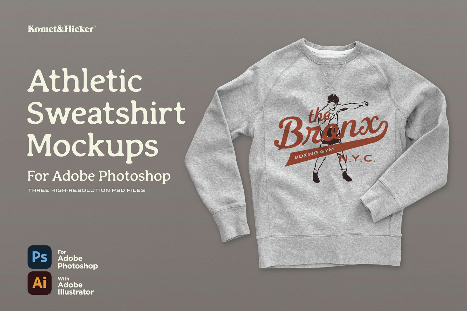 Athletic Sweatshirt Mockups for Photoshop 1