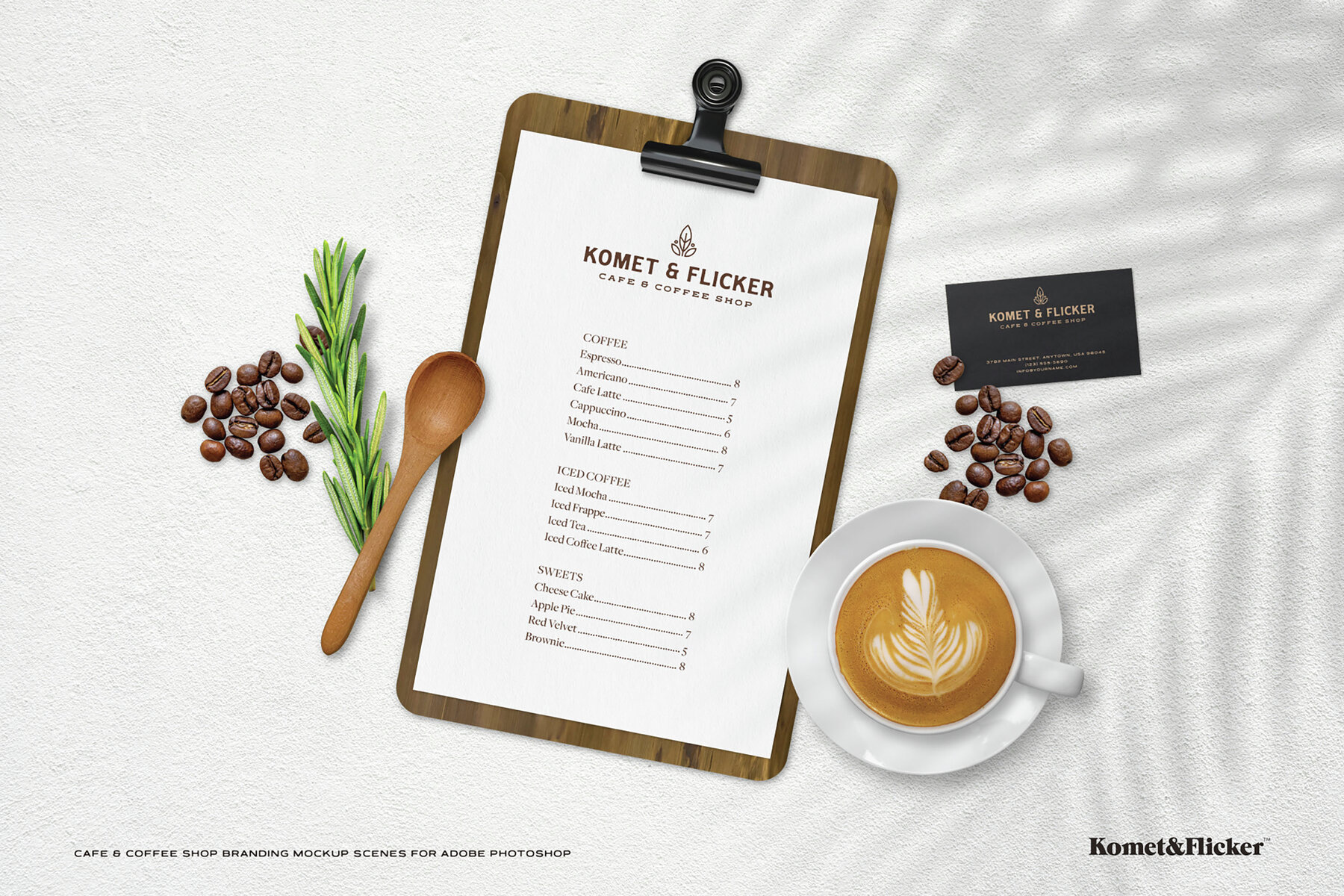 Cafe and Coffee Shop Mockup Scenes for Adobe Photoshop 4