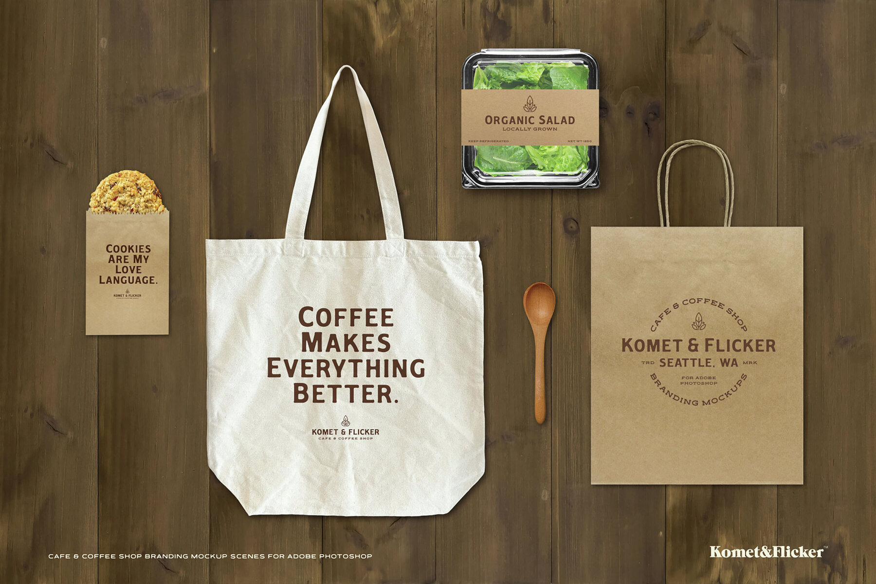 Cafe and Coffee Shop Mockup Scenes for Adobe Photoshop 8