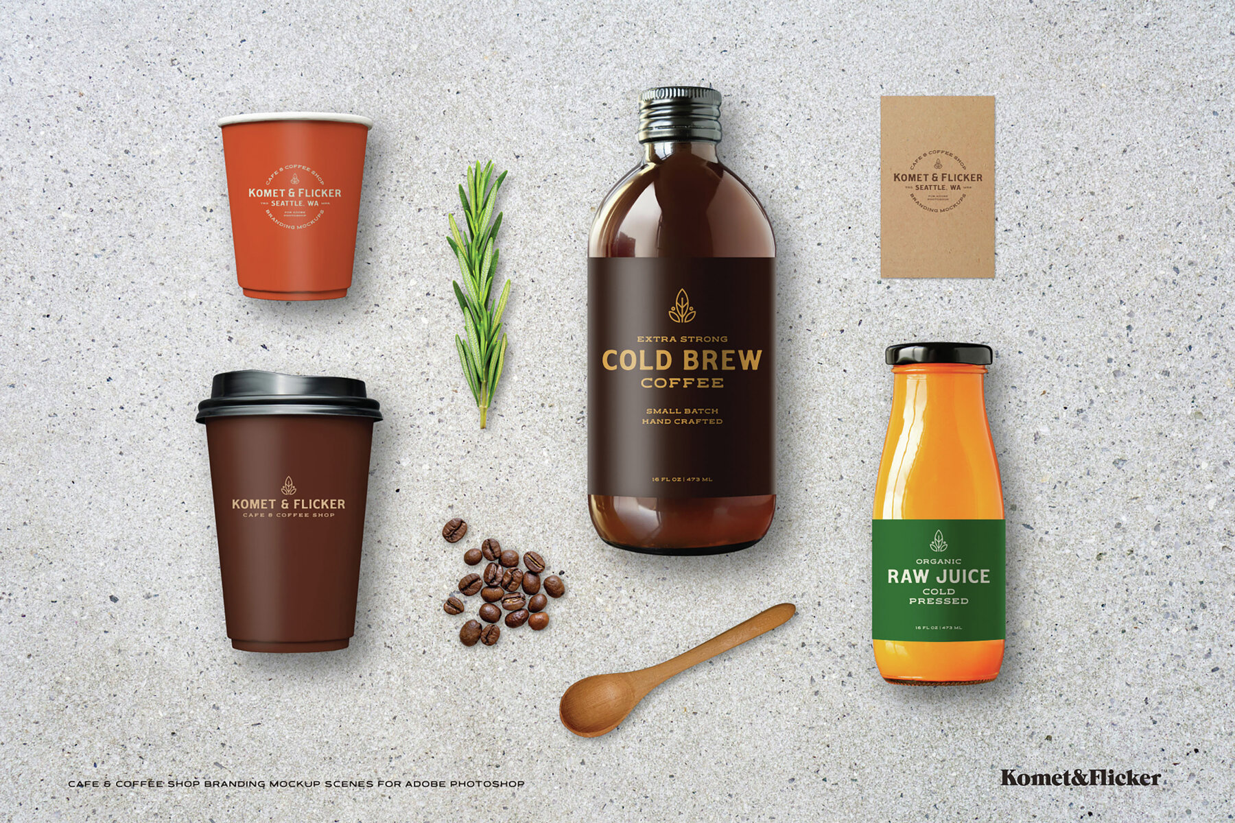 Cafe and Coffee Shop Mockup Scenes for Adobe Photoshop 9