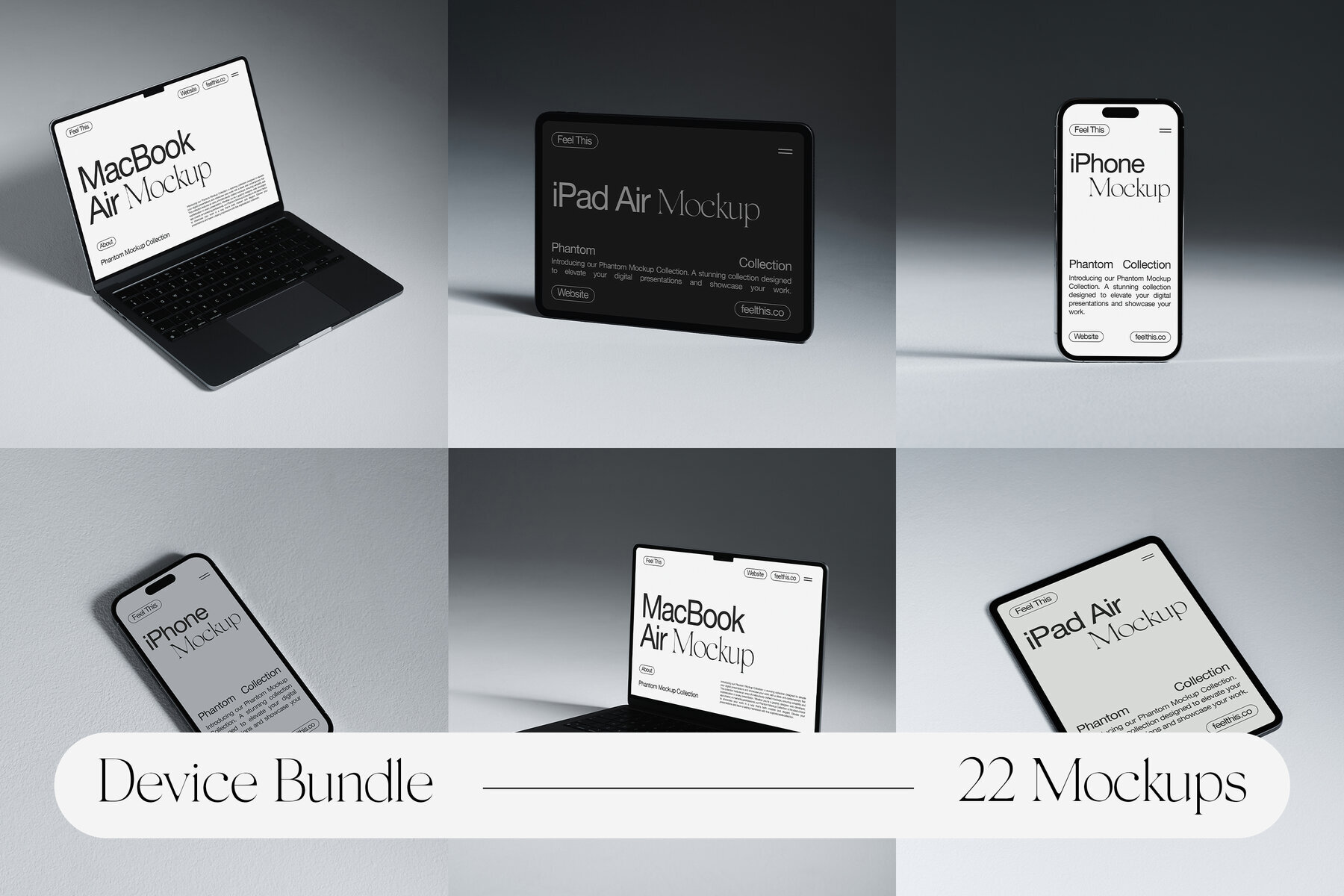 iPhone iPad and MacBook Mockups for Photoshop PSD 1