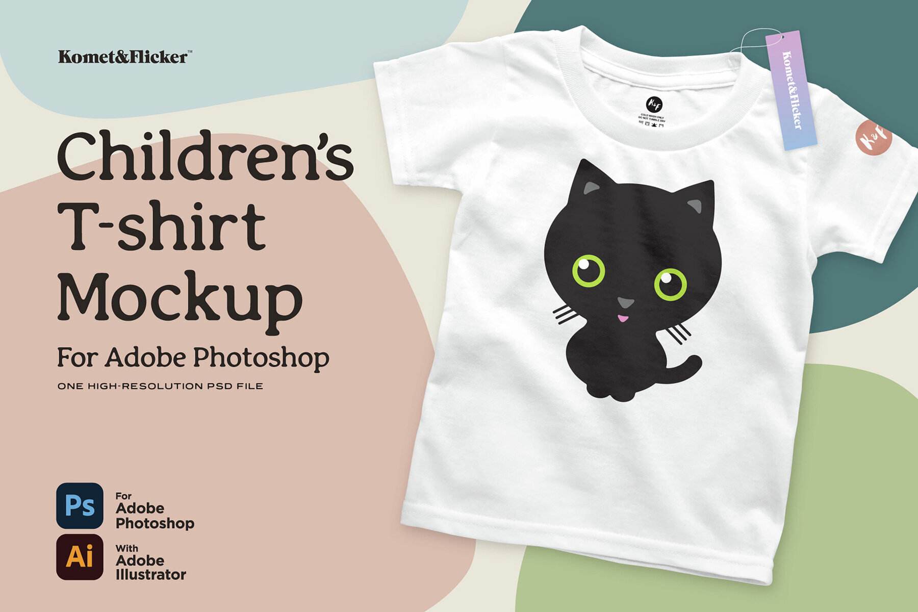 Children   s T shirt Mockup for Photoshop 1