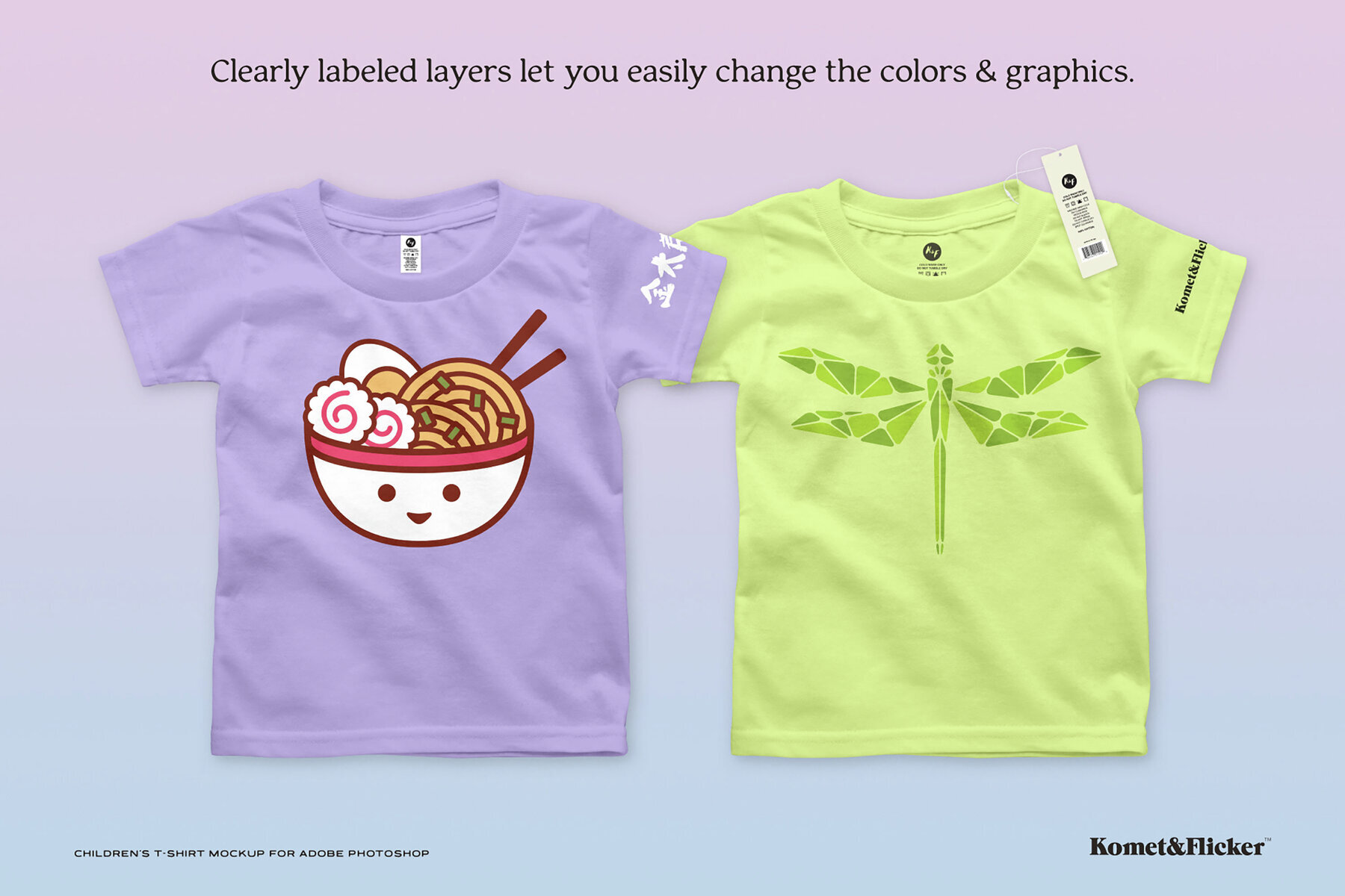 Children   s T shirt Mockup for Photoshop 2