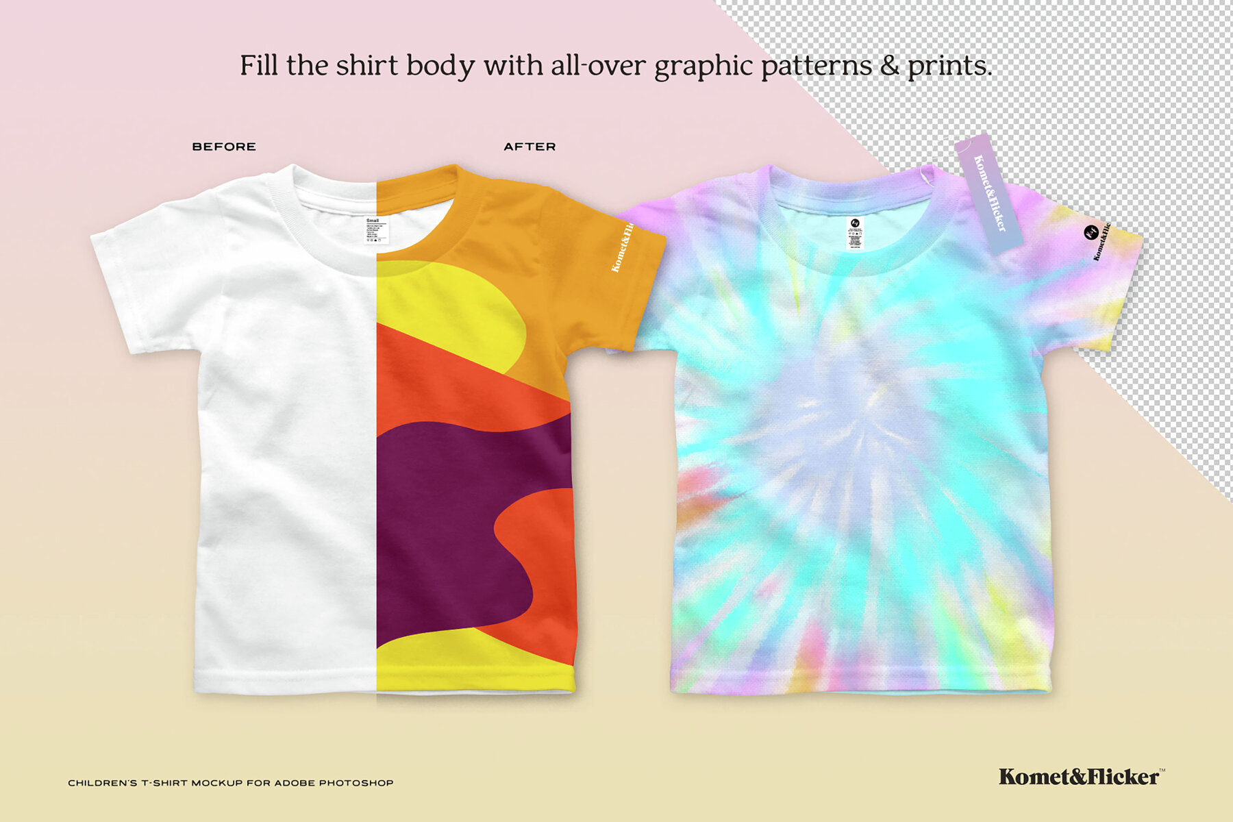 Children   s T shirt Mockup for Photoshop 4