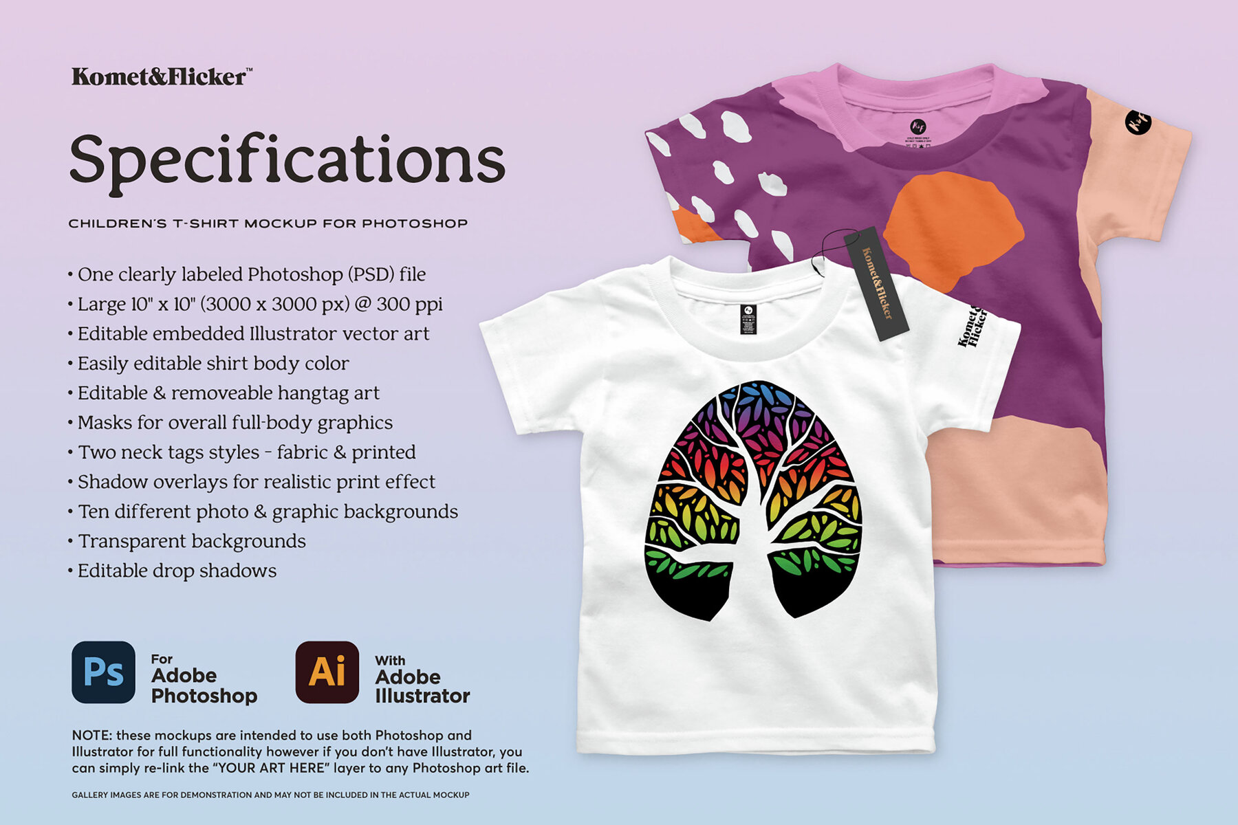 Children   s T shirt Mockup for Photoshop 8