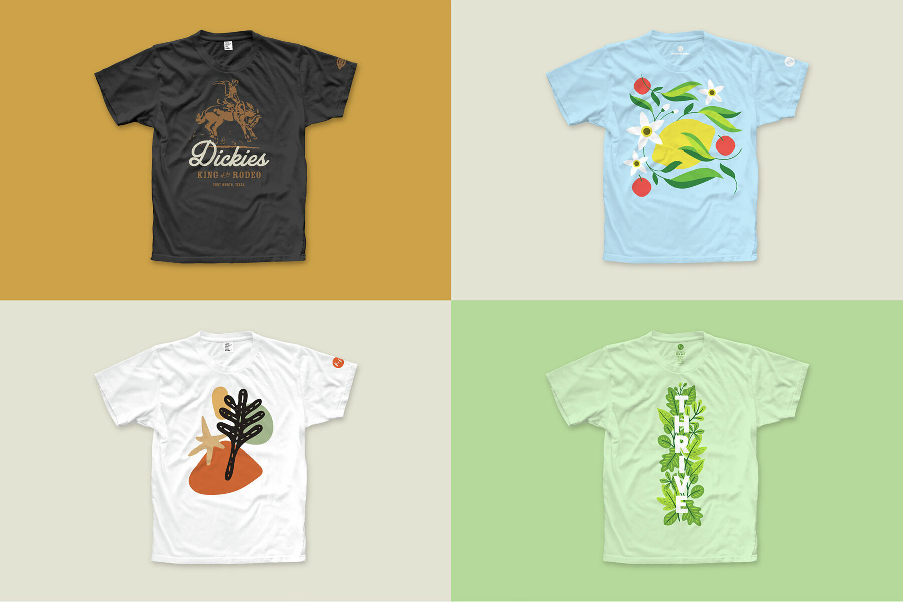 Crewneck T shirt Mockups for Illustrator 5