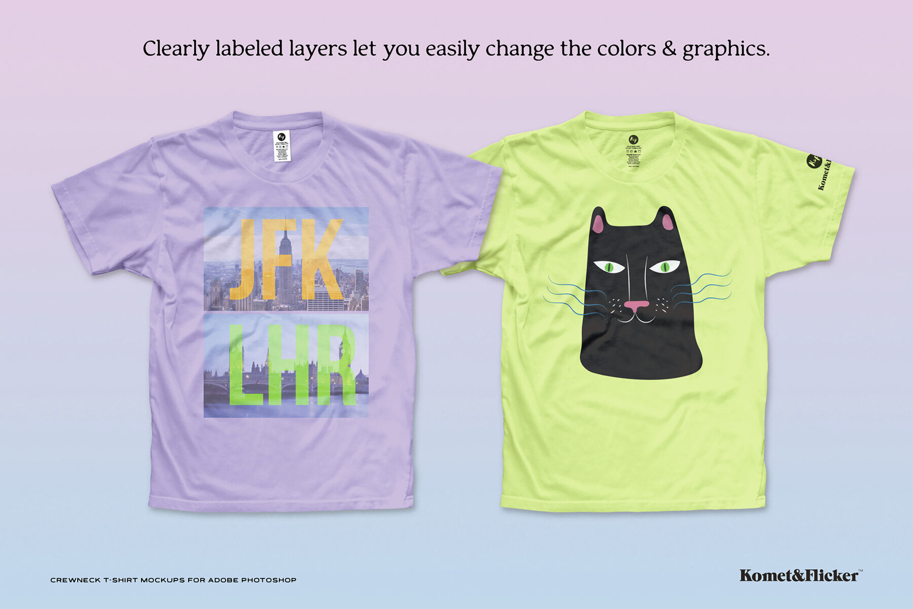 Crewneck T shirt Mockups for Photoshop 2