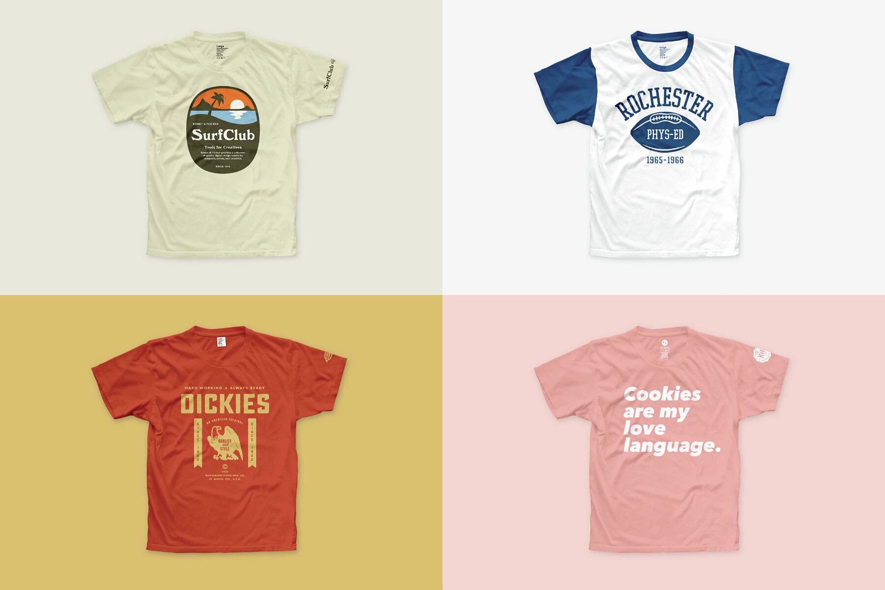 Crewneck T shirt Mockups for Photoshop 6