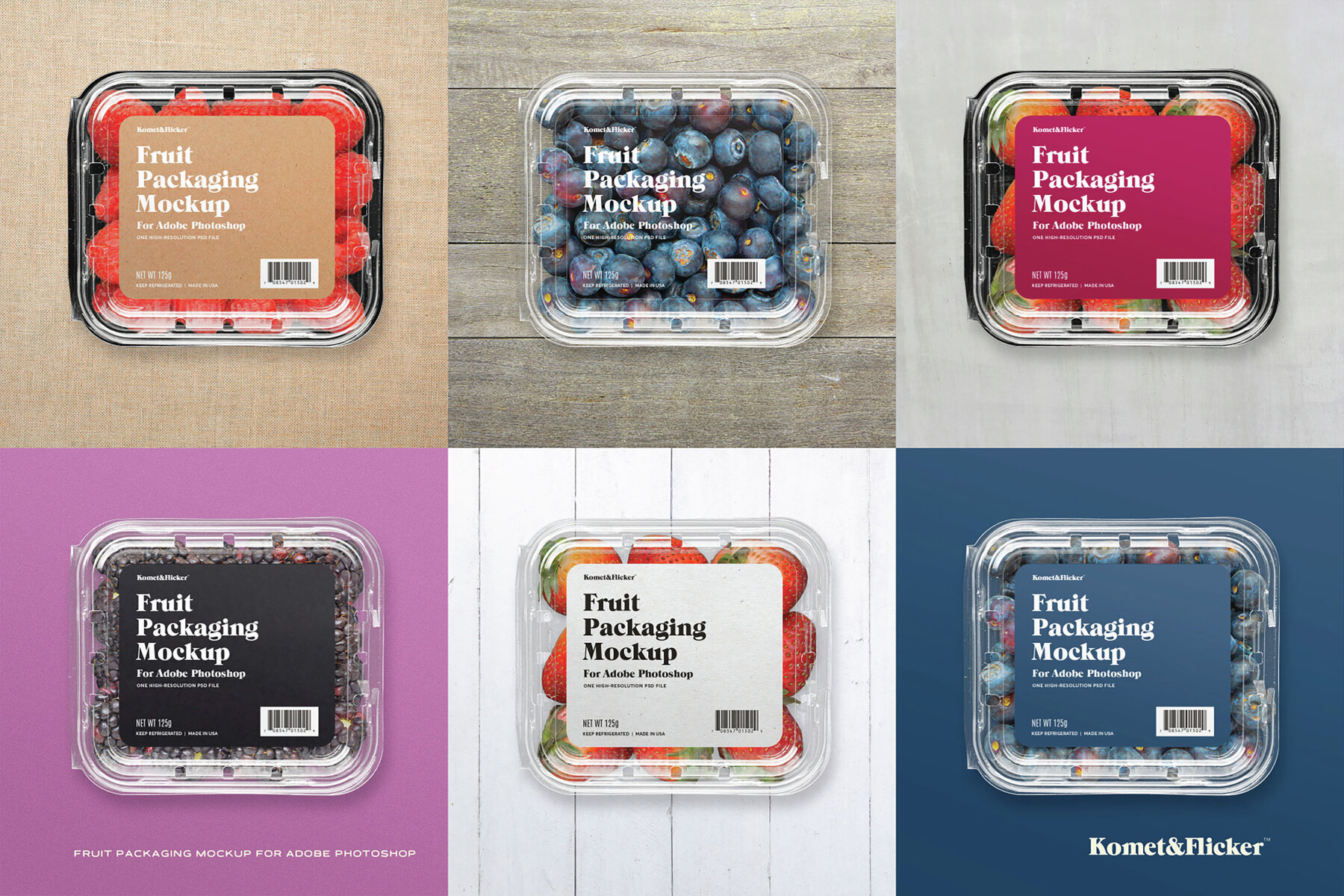 Fruit Packaging Mockup for Photoshop 3