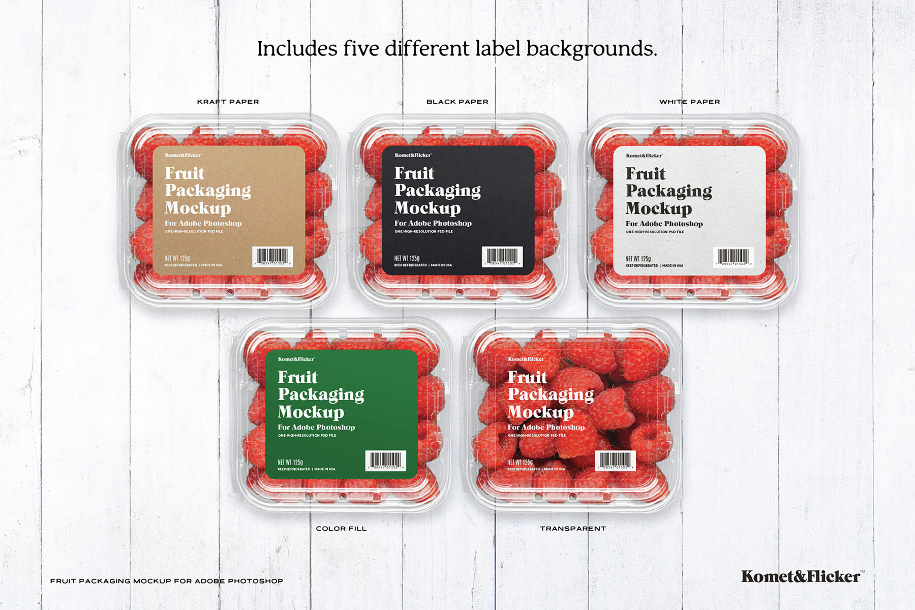 Fruit Packaging Mockup for Photoshop 5