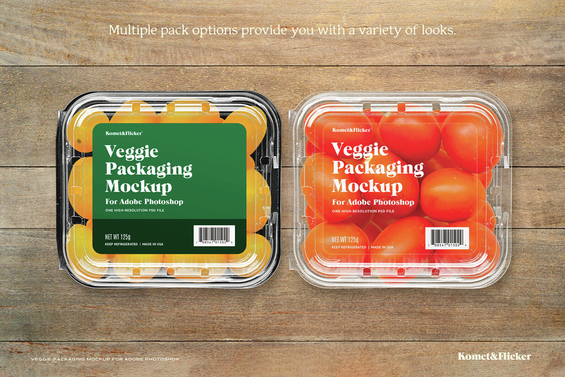Veggie Packaging Mockup for Photoshop 2
