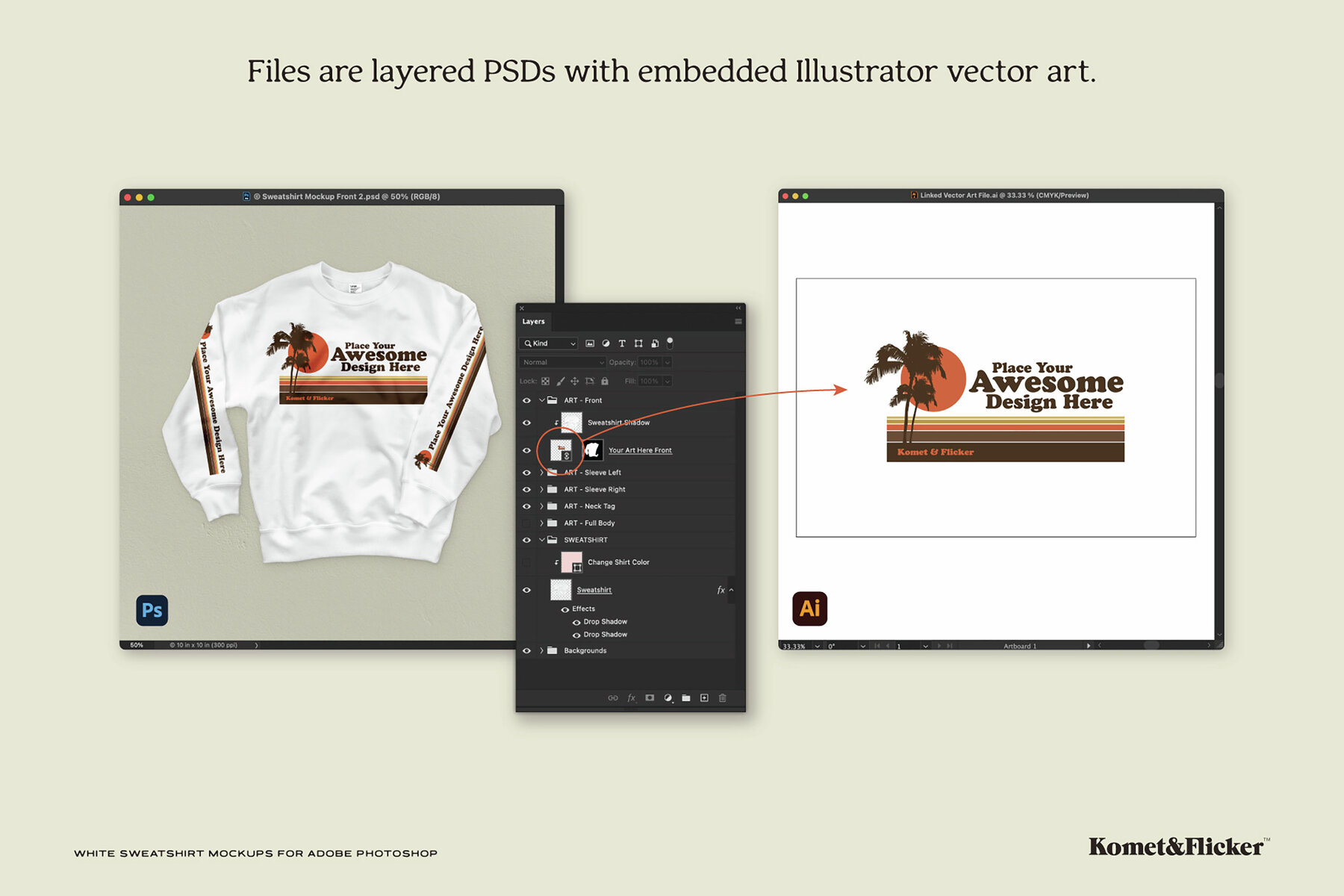 White Sweatshirt Mockups for Photoshop 11