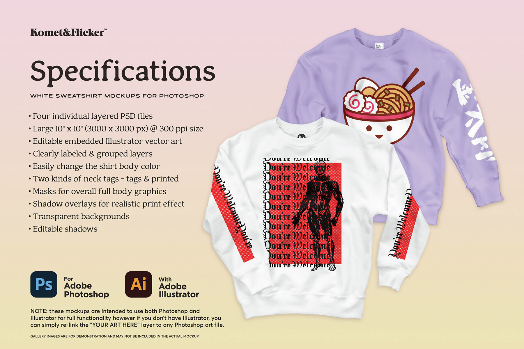 White Sweatshirt Mockups for Photoshop 12