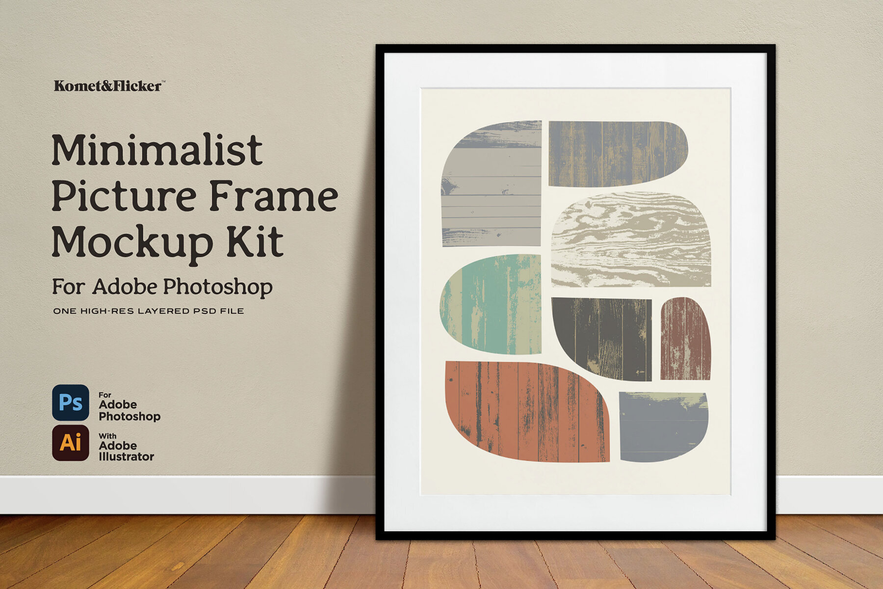 Minimalist Picture Frame Mockup Kit for Photoshop 1