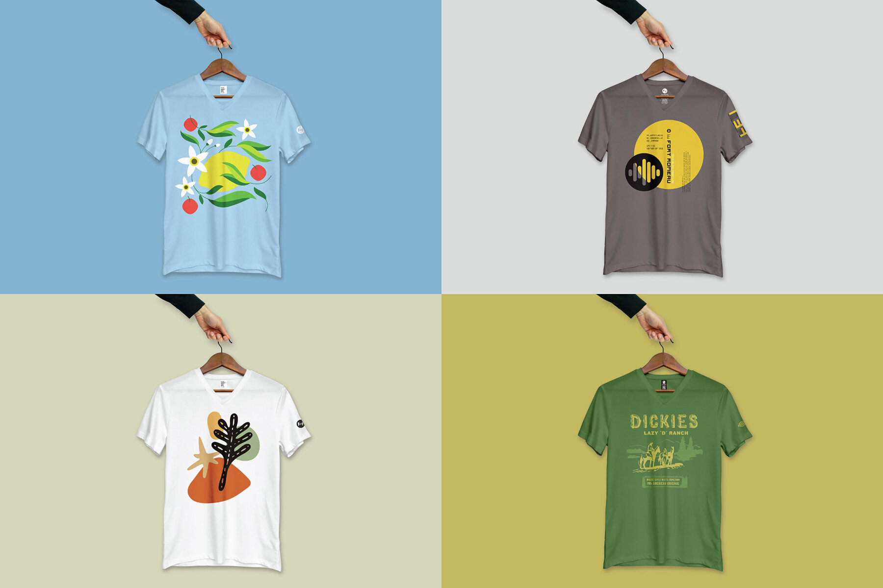 T shirts on Hangers Mockups for Photoshop 8