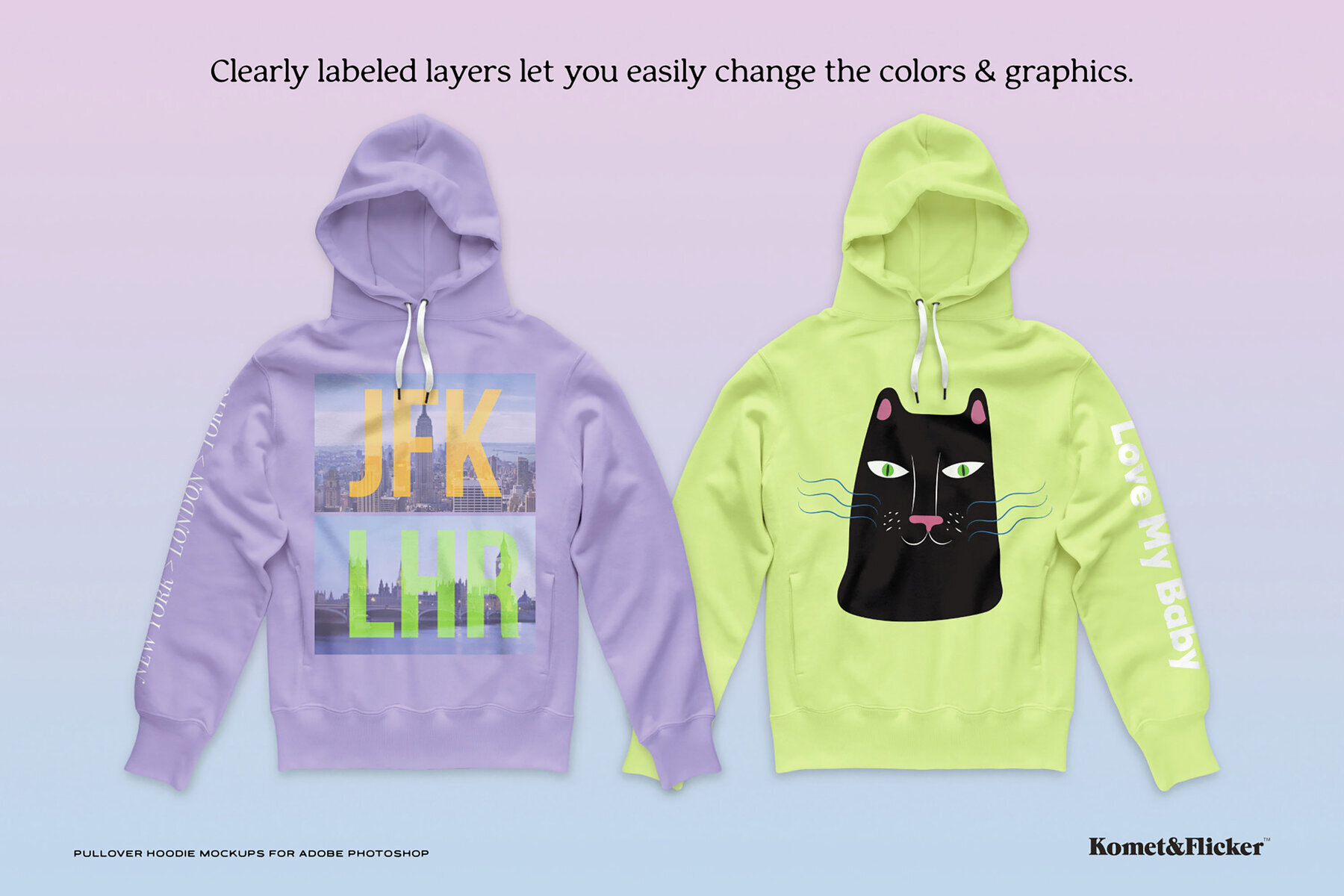 Pullover Hoodie Mockups for Photoshop 2