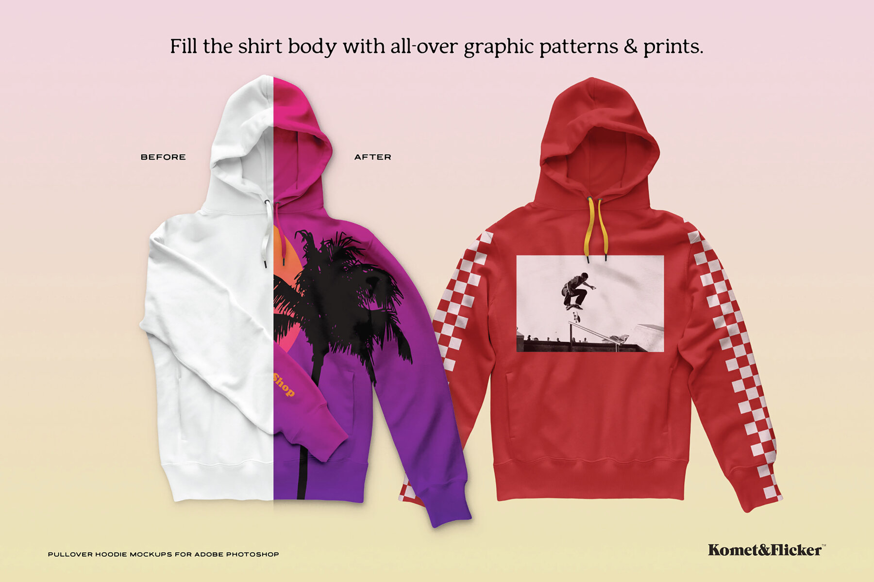Pullover Hoodie Mockups for Photoshop 7
