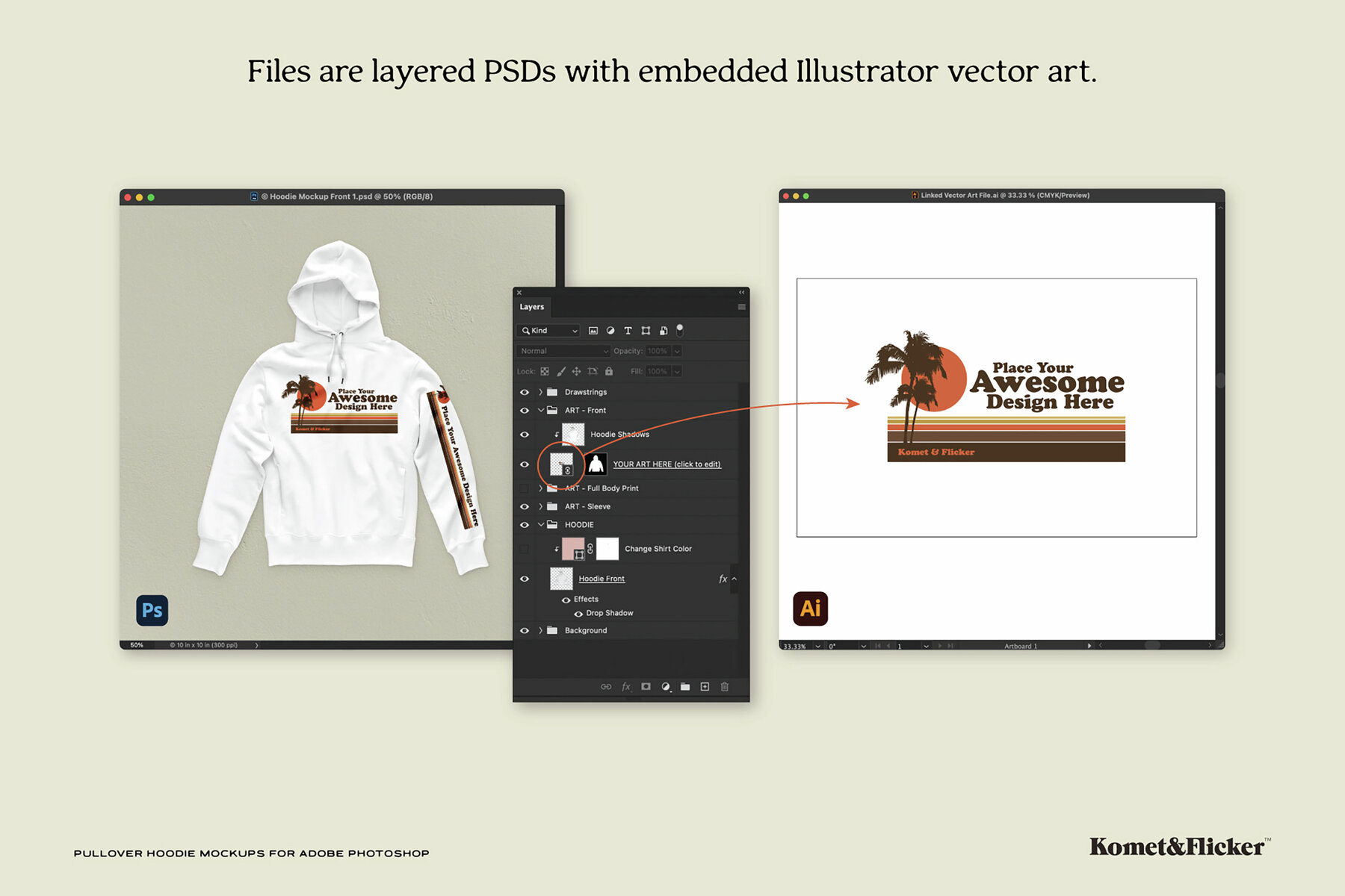 Pullover Hoodie Mockups for Photoshop 11