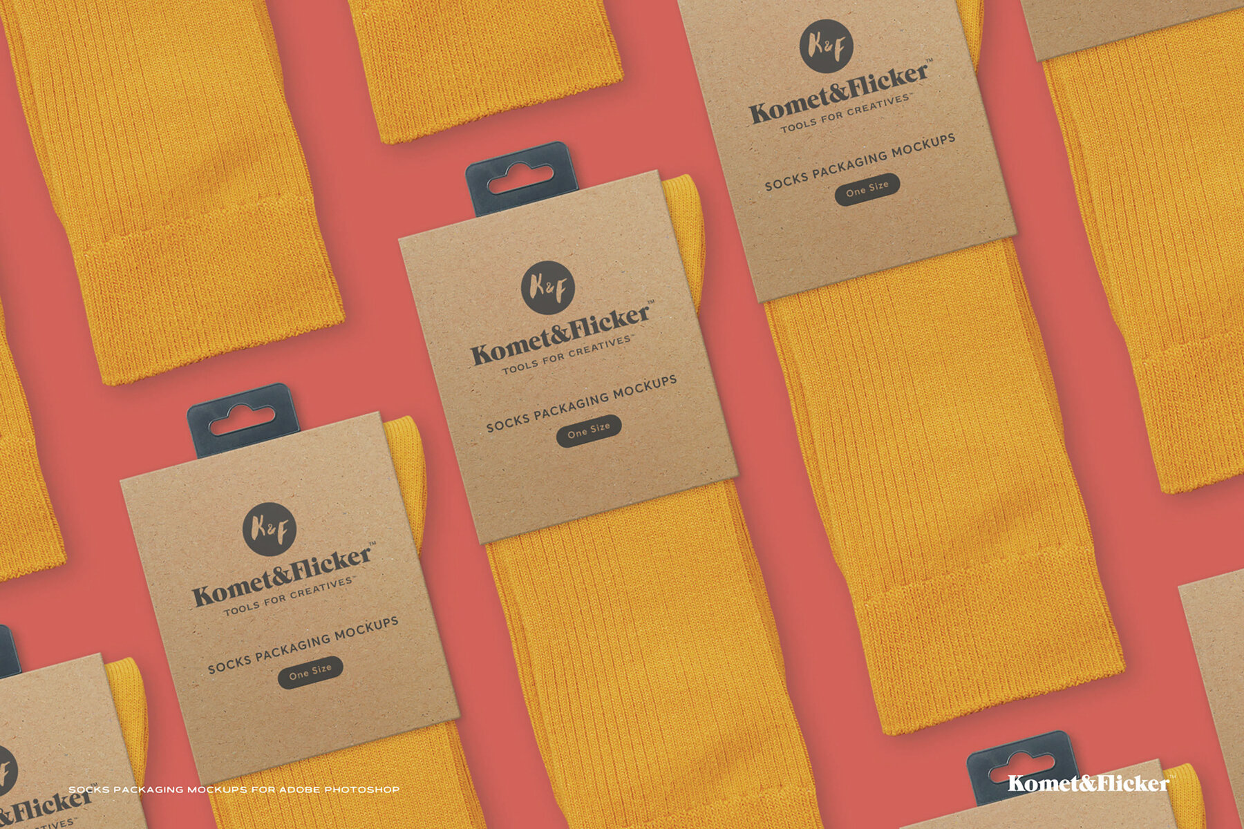 Socks Packaging Mockups for Photoshop 5