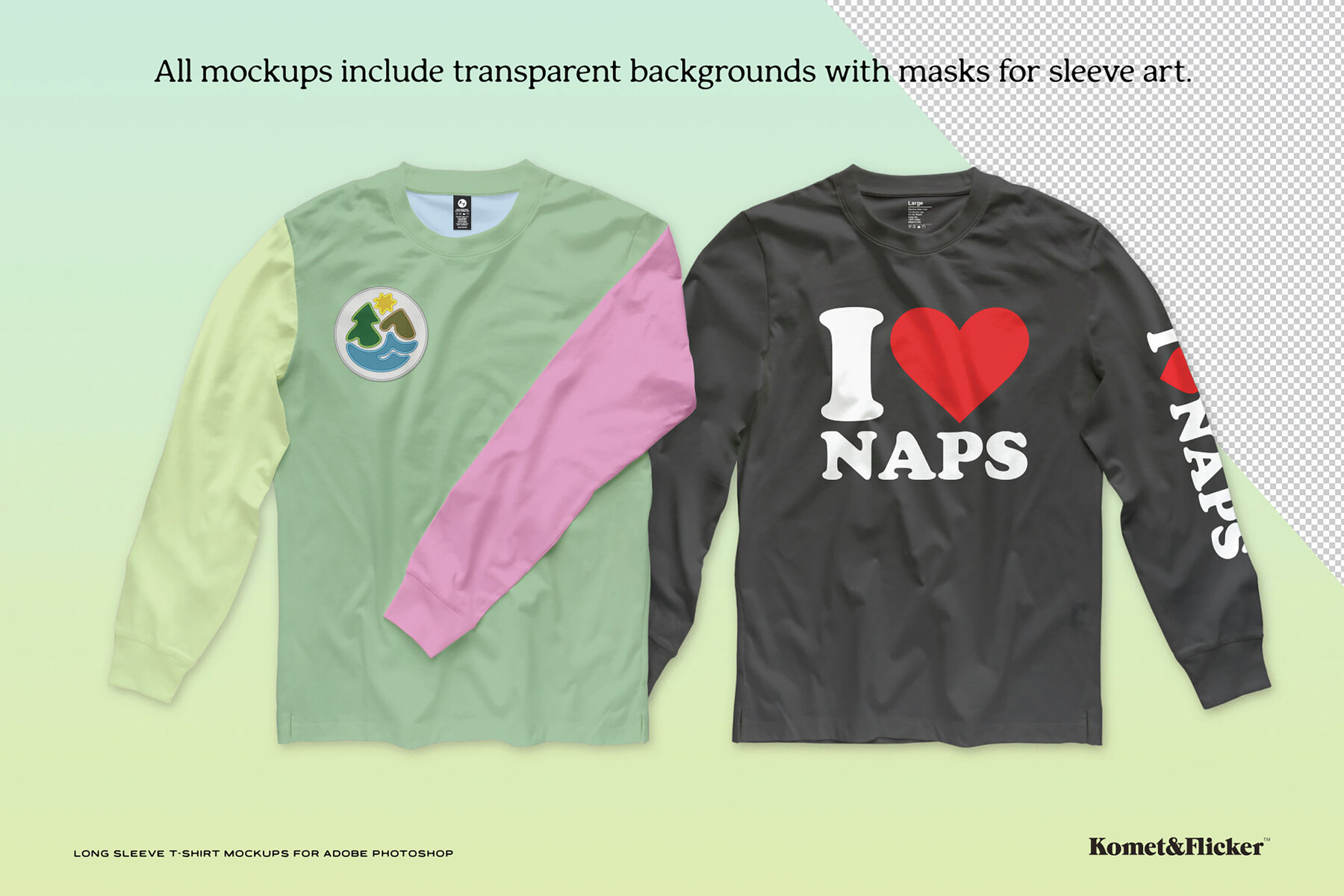 Long Sleeve T Shirt Mockups for Photoshop 5