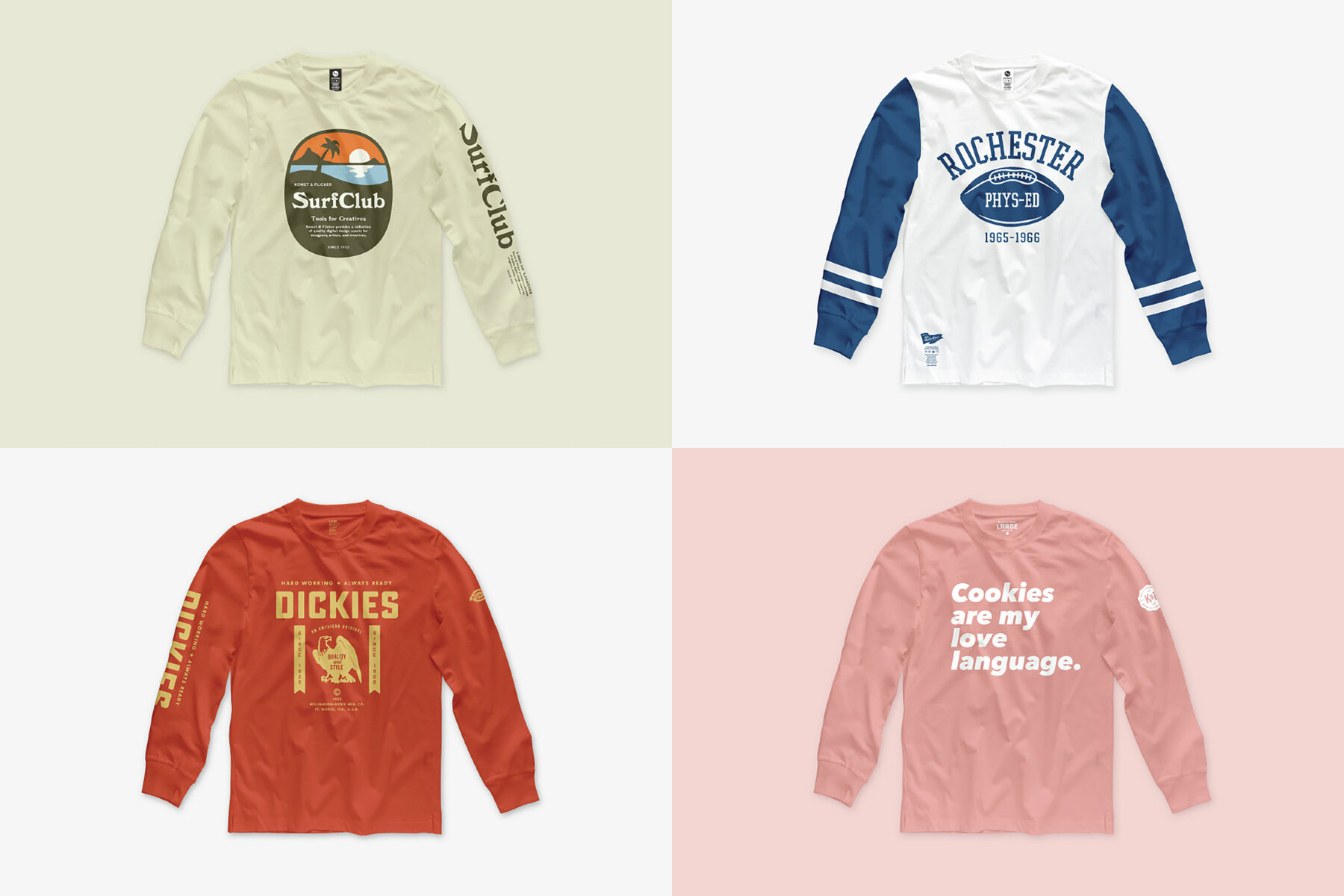 Long Sleeve T Shirt Mockups for Photoshop 6