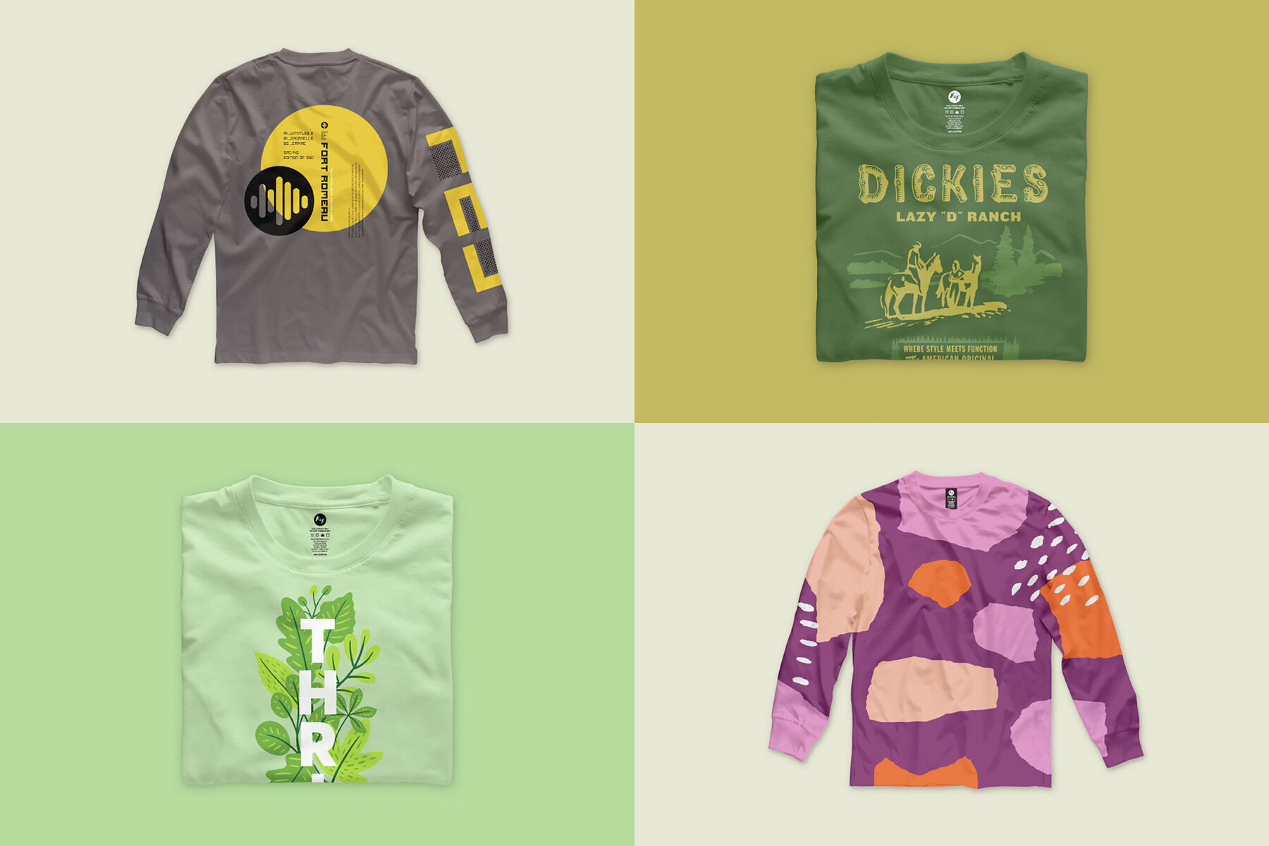 Long Sleeve T Shirt Mockups for Photoshop 10