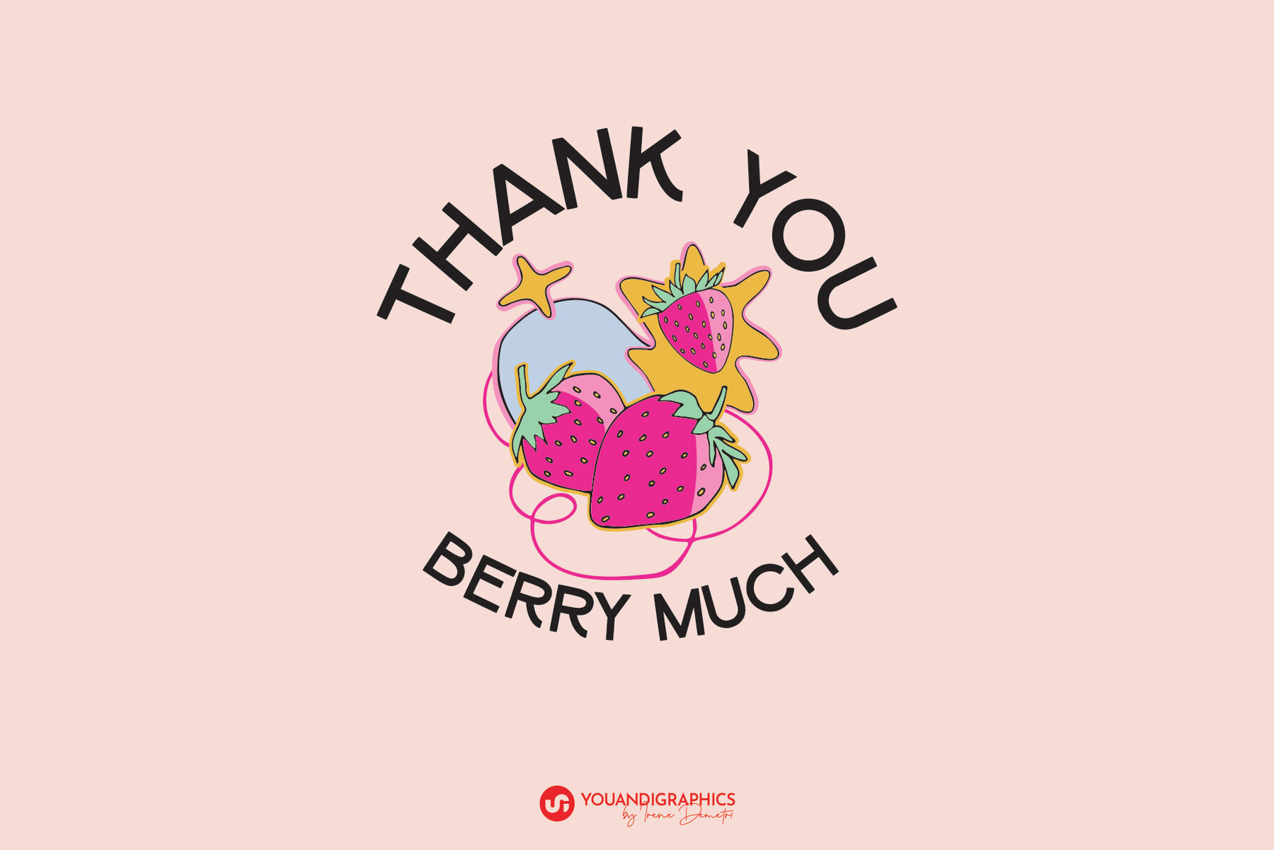 Strawberries and Cherries Graphics Set 15