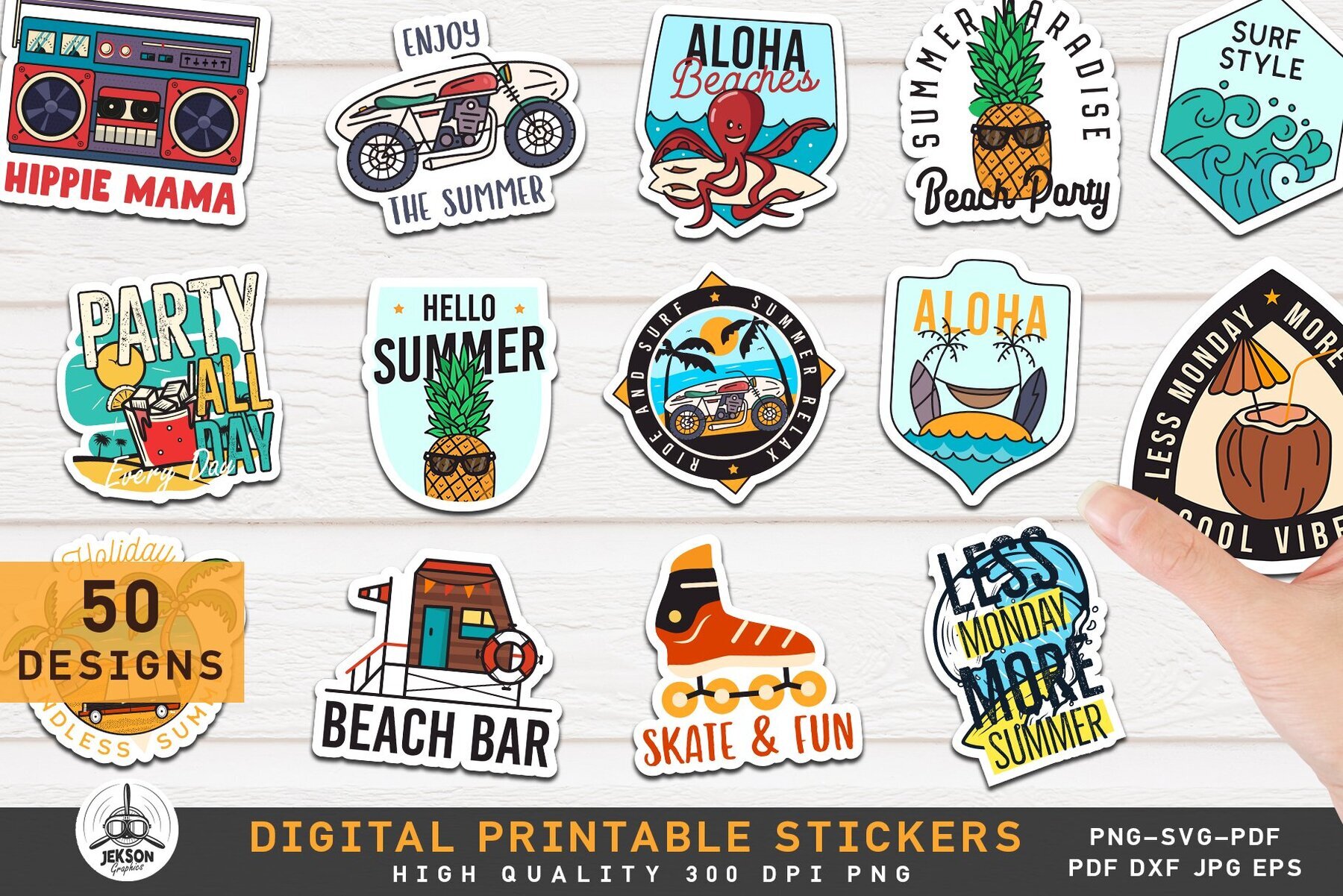 Retro Stickers and Labels Pack 2