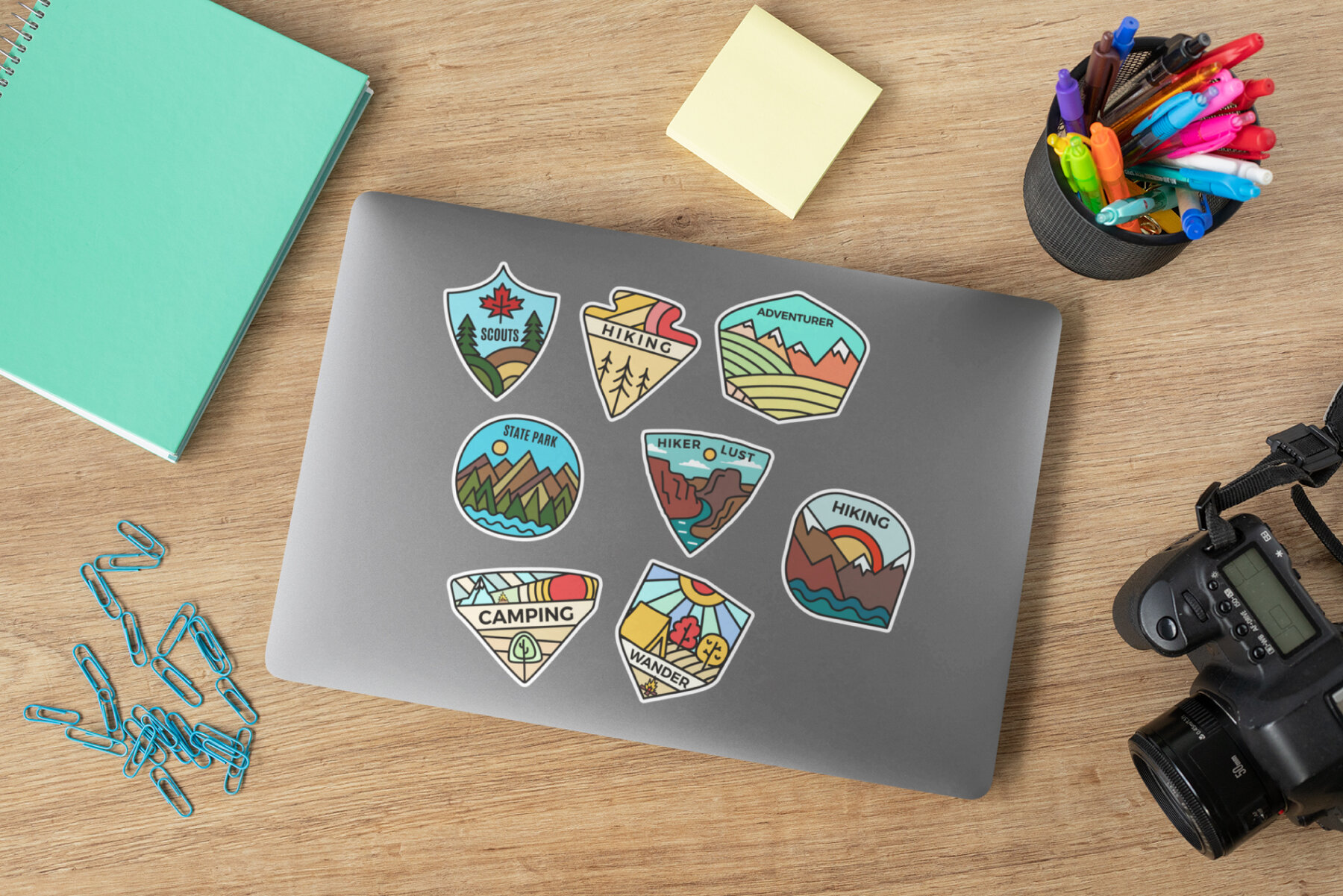 Retro Stickers and Labels Pack 12