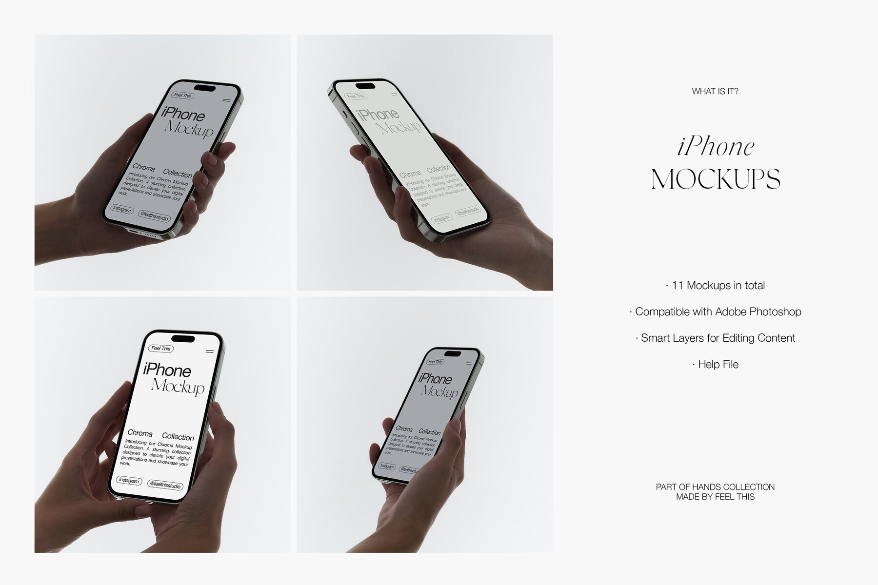 iPhone in Hands Mockups 2