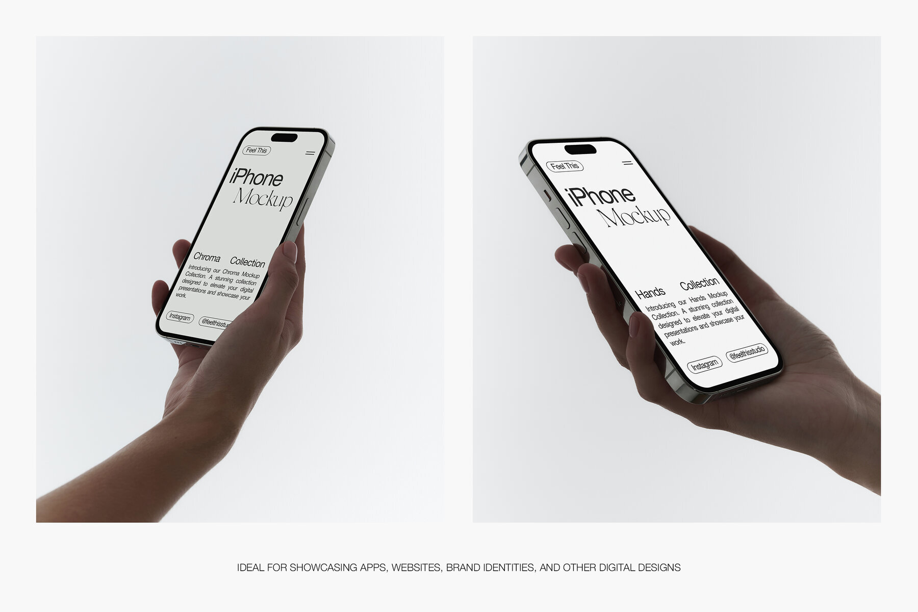 iPhone in Hands Mockups 3