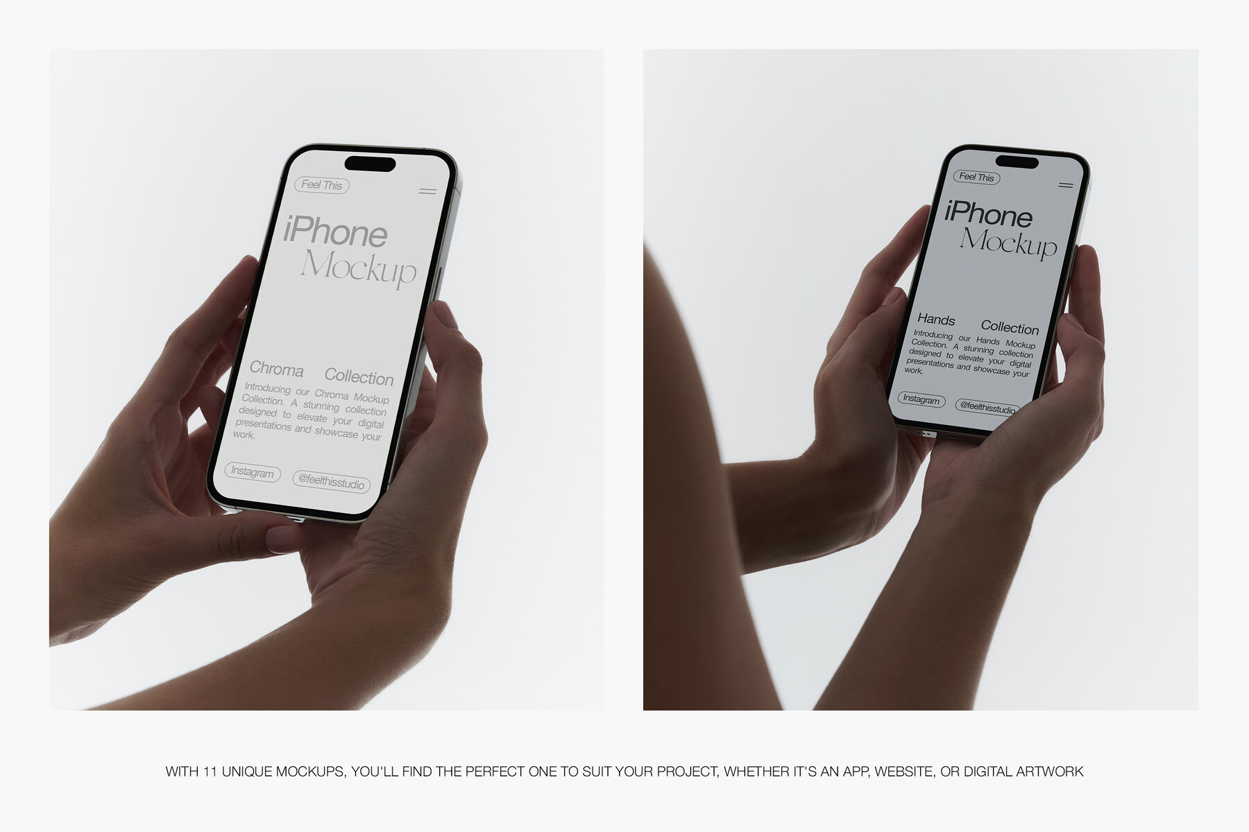 iPhone in Hands Mockups 4