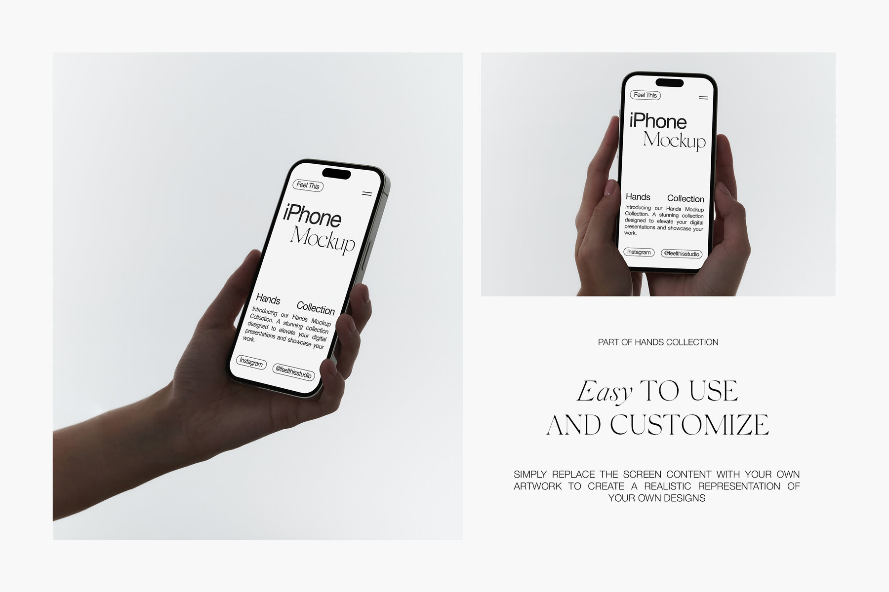 iPhone in Hands Mockups 5
