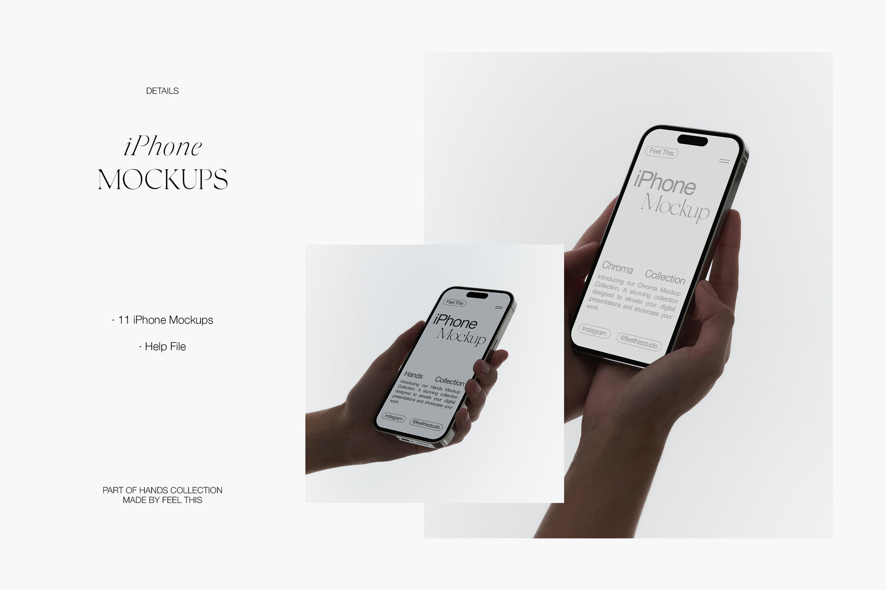 iPhone in Hands Mockups 6